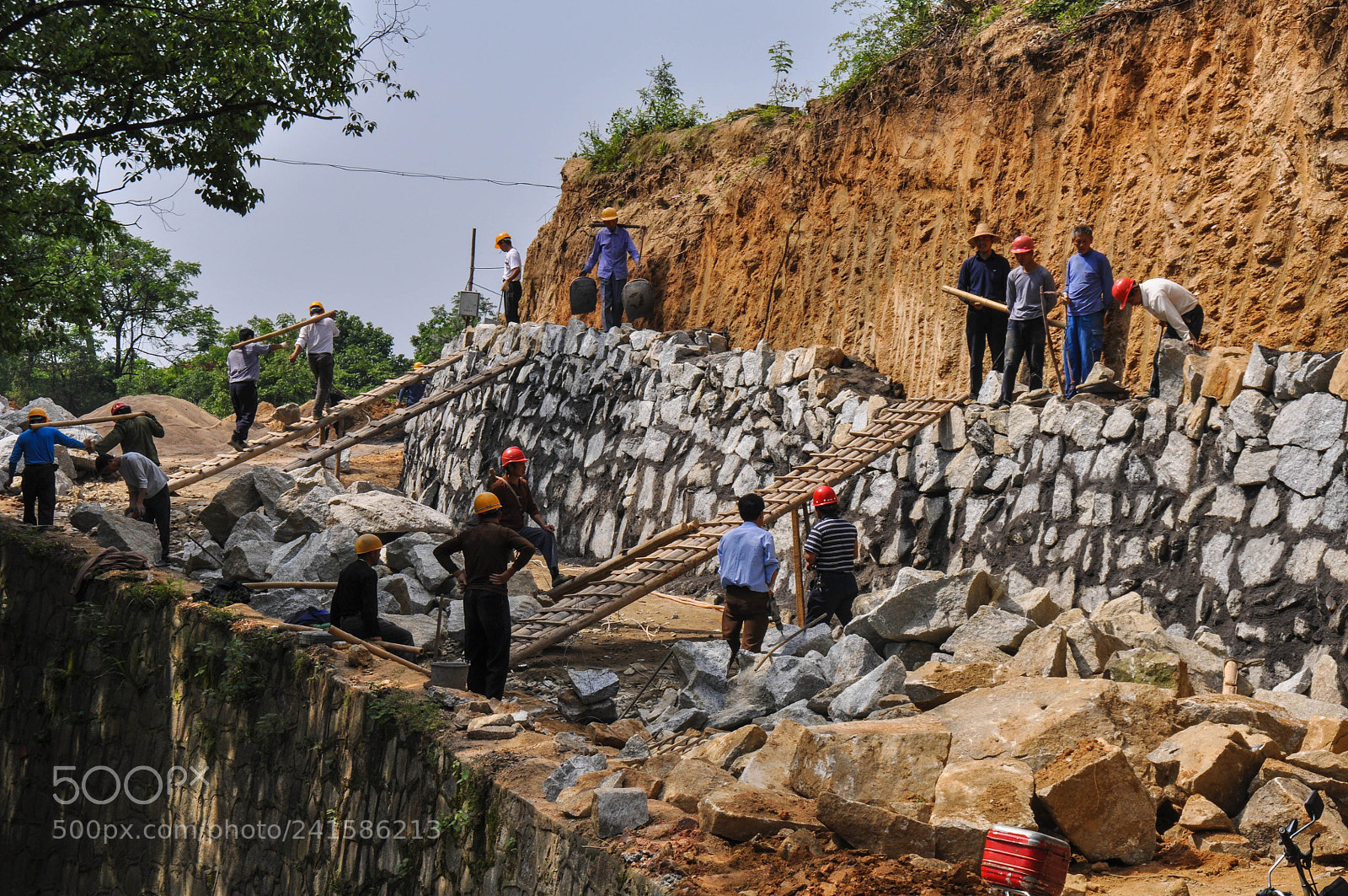 Nikon D90 sample photo. Chinese road construction photography