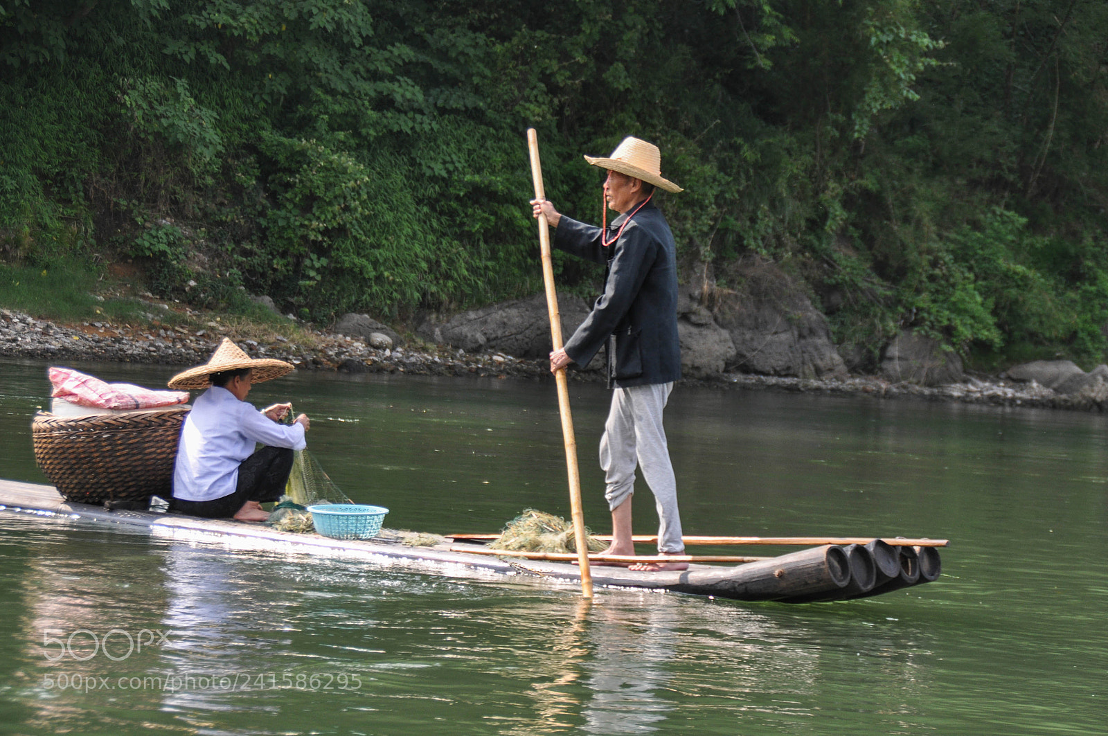 Nikon D90 sample photo. Fishermen on the yangshuo photography