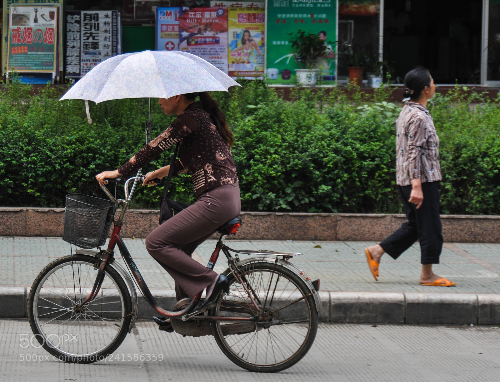 Nikon D90 sample photo. Bicycle with sunshade photography
