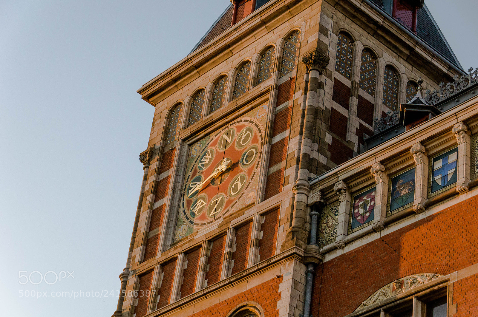 Nikon D90 sample photo. Amsterdam railway clock tower photography