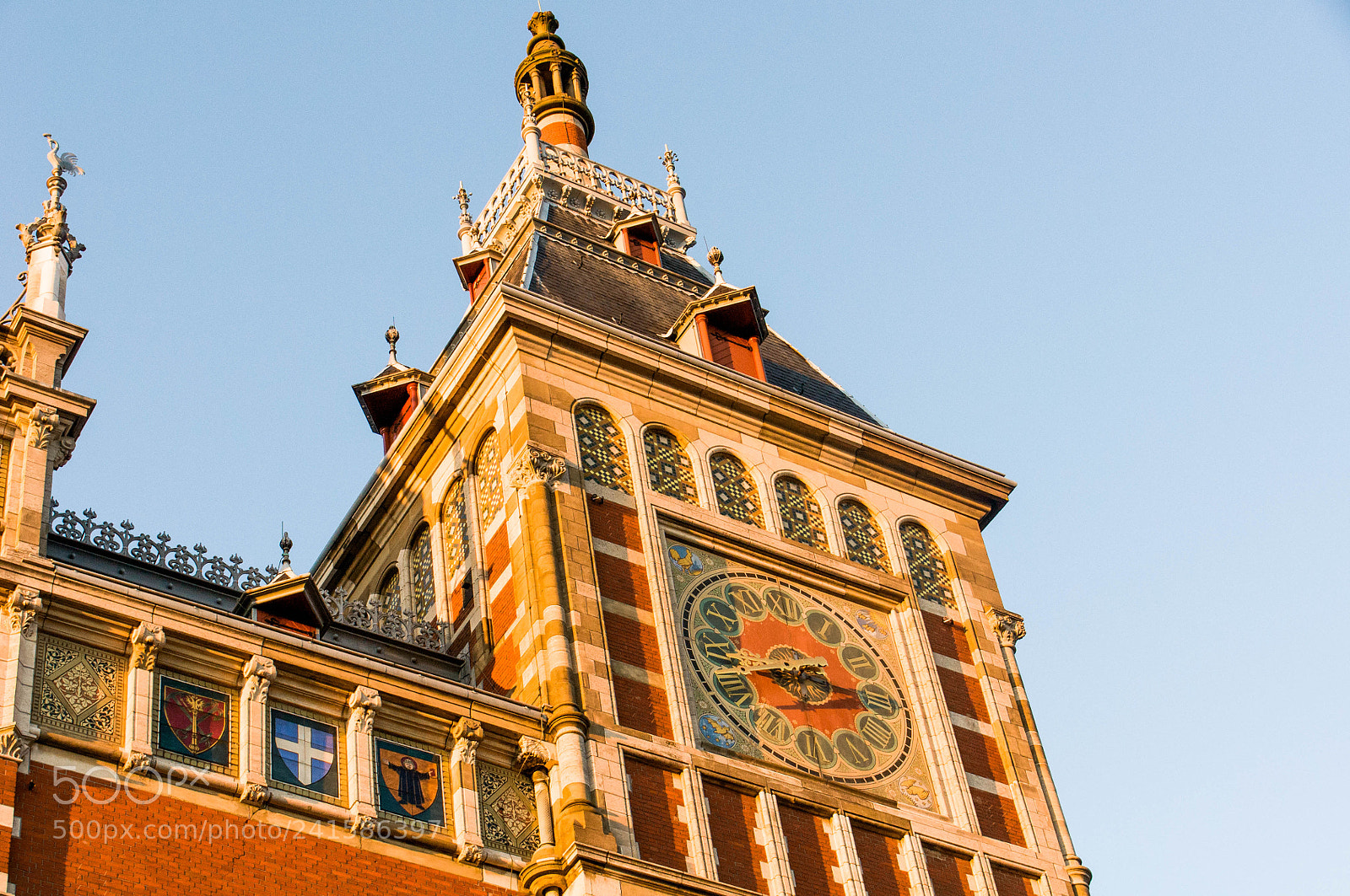 Nikon D90 sample photo. Amsterdam railway clock tower photography