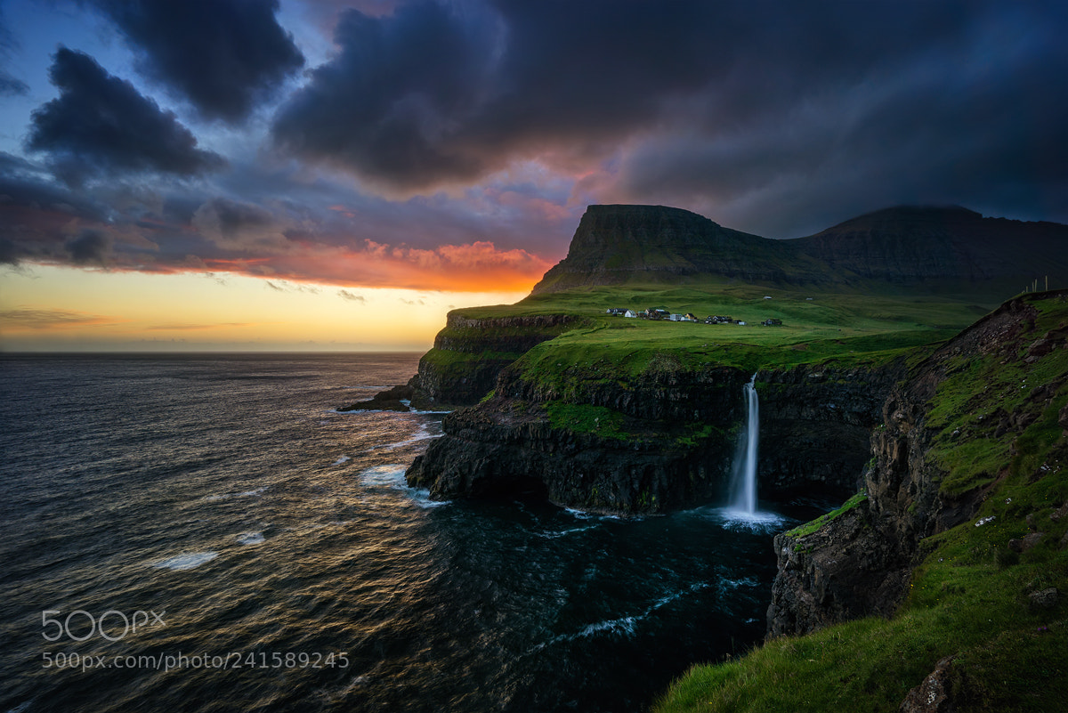 Sony a7R sample photo. Gasadalur coast photography