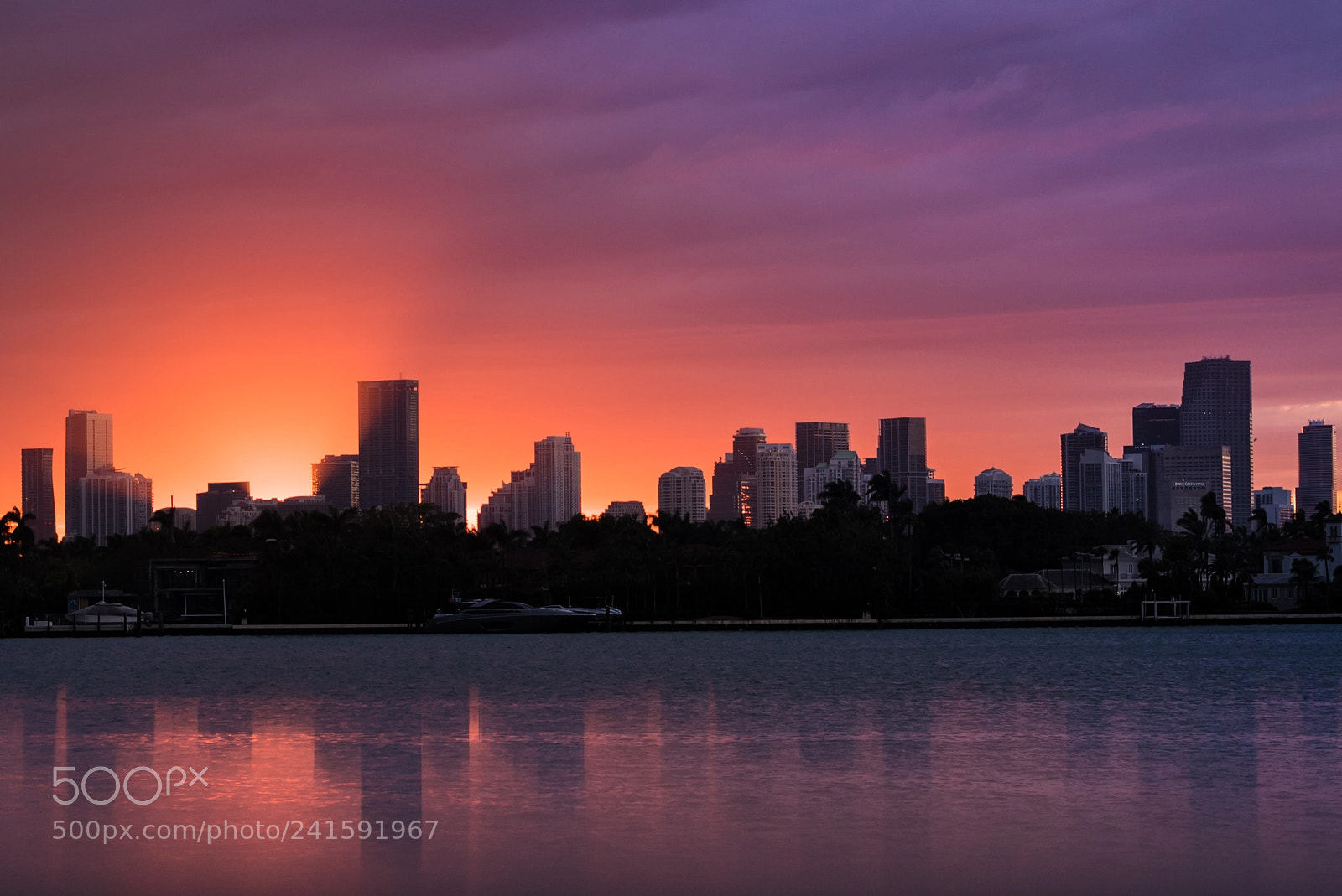Sony a7S sample photo. Miami sunset photography