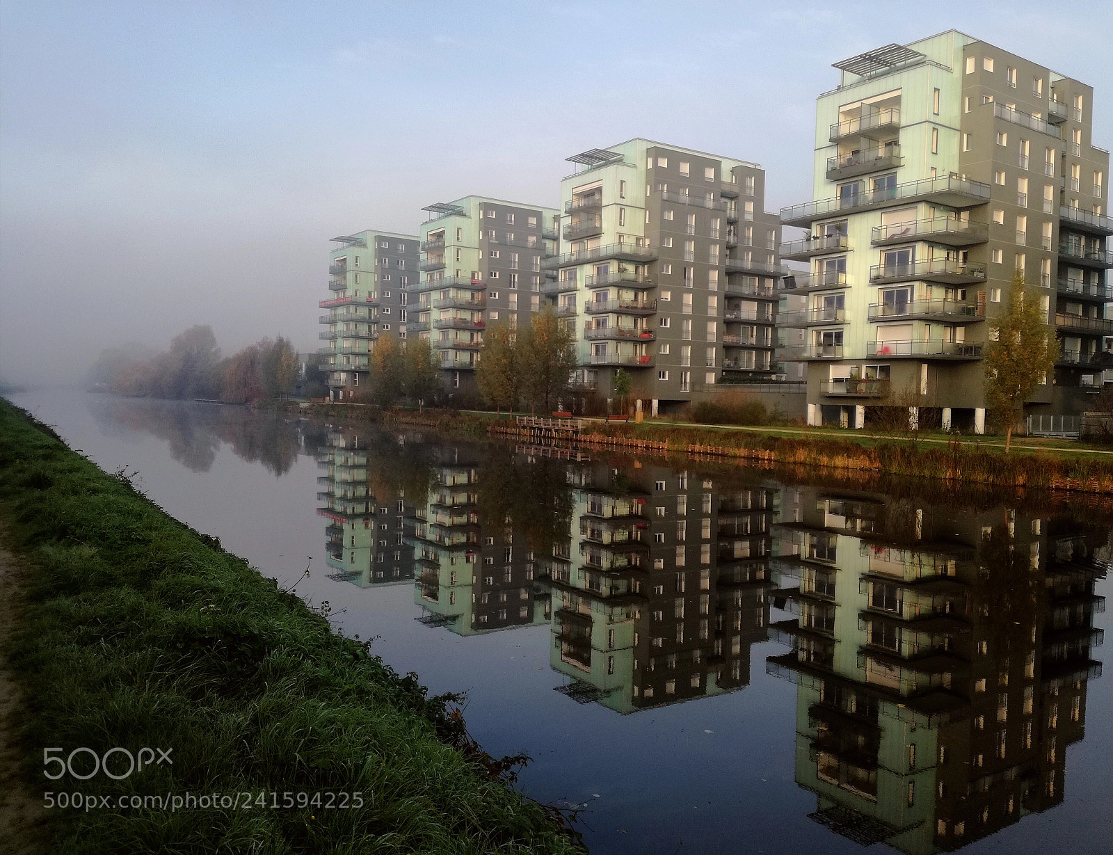 HUAWEI P9 LITE sample photo. Reflets brumeux photography