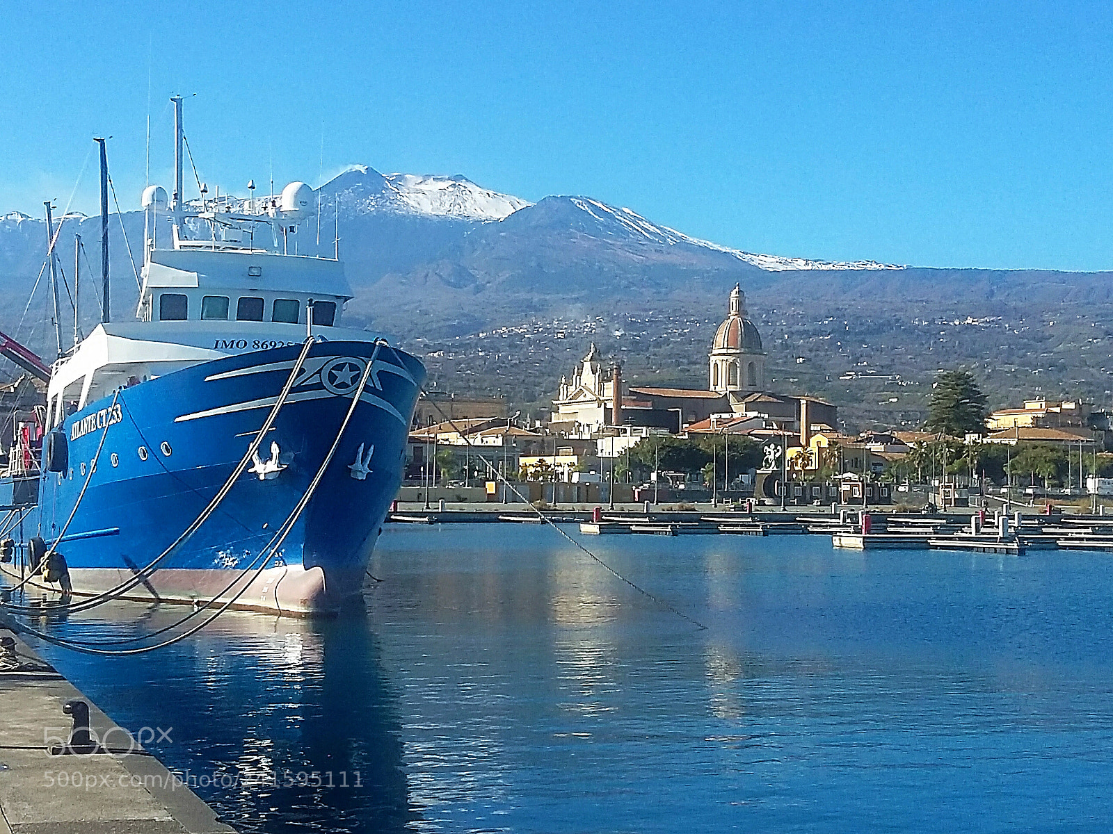 Samsung Galaxy Grand Prime sample photo. Ship in the marina photography