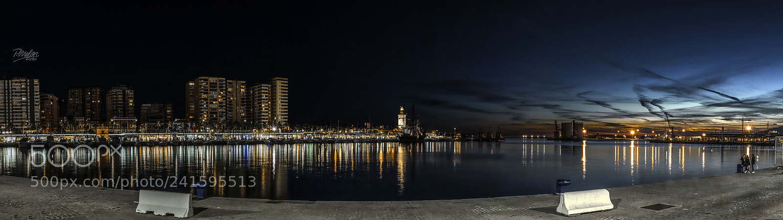 Sony SLT-A68 sample photo. Malaga noche, muelle uno photography