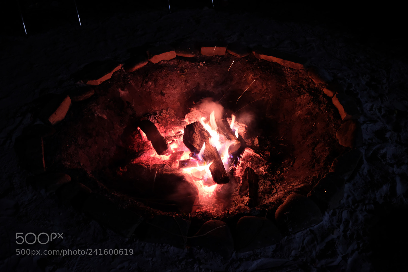 Fujifilm X-E3 sample photo. Fire at night in photography