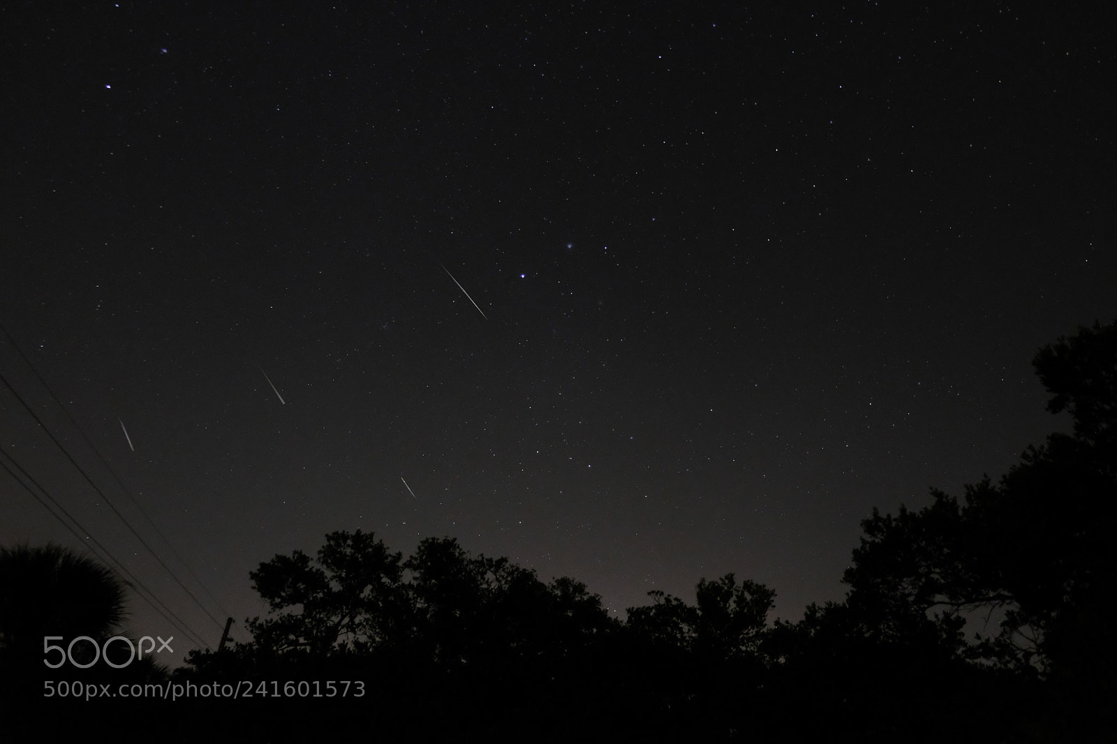 Fujifilm X-E3 sample photo. Meteor shower merged pics photography