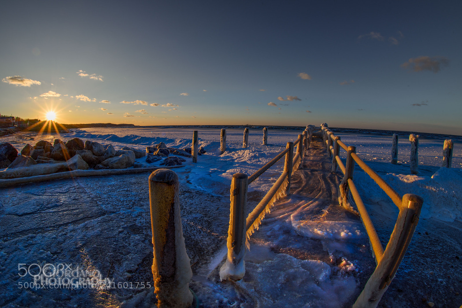 Nikon D810 sample photo. Frozen iron pier beach photography
