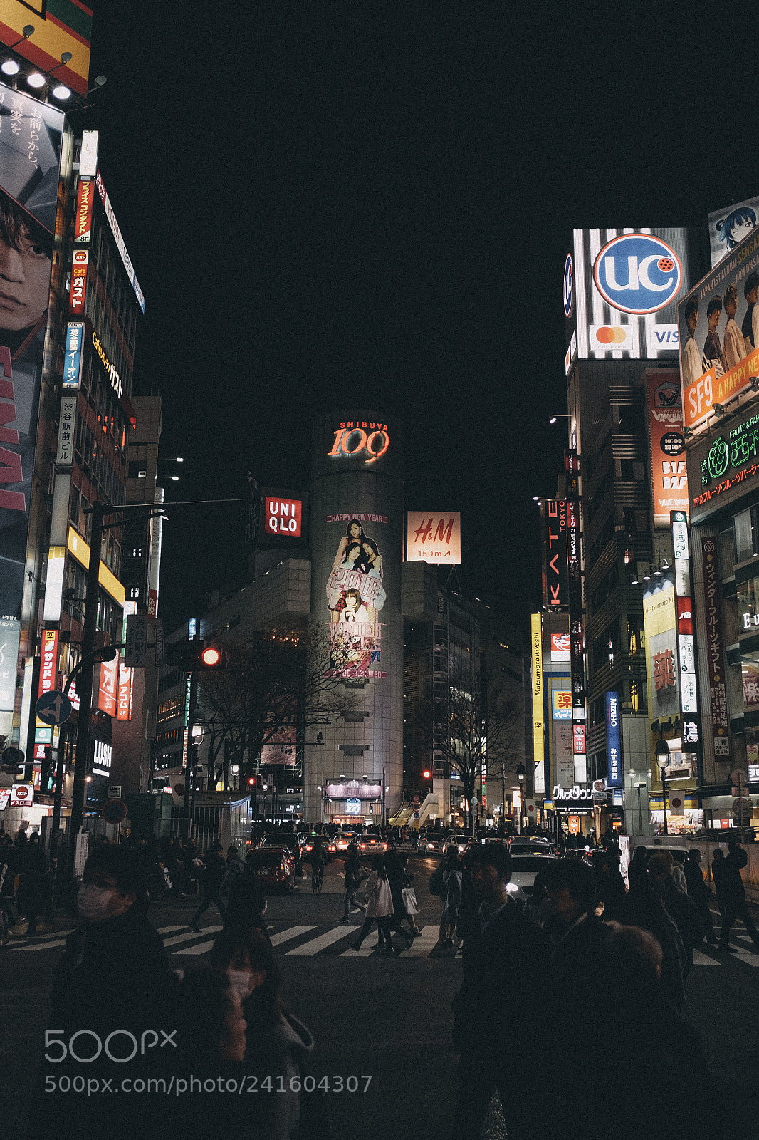 Fujifilm X-T10 sample photo. Shibuya night photography