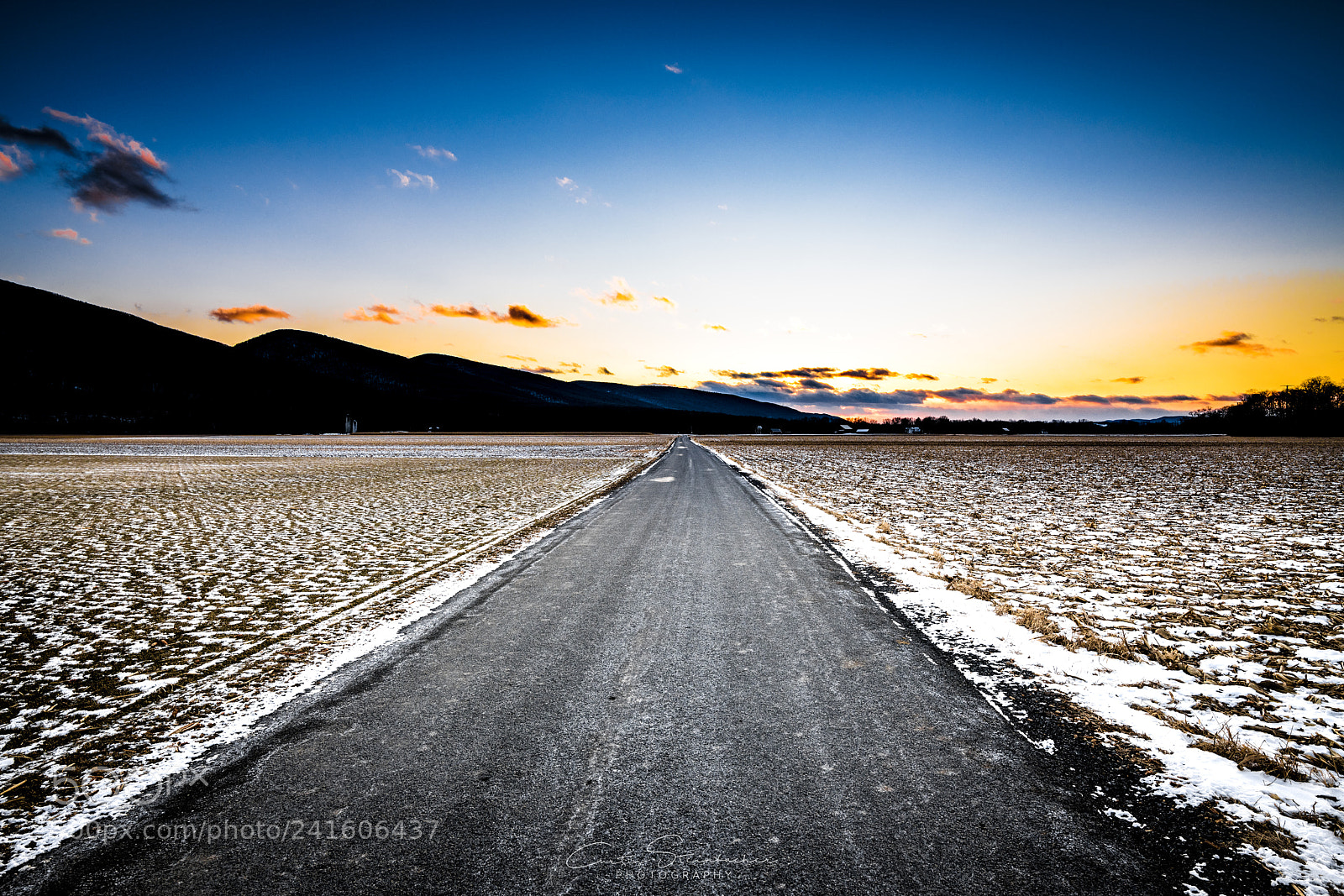 Nikon D850 sample photo. Winter country road at photography