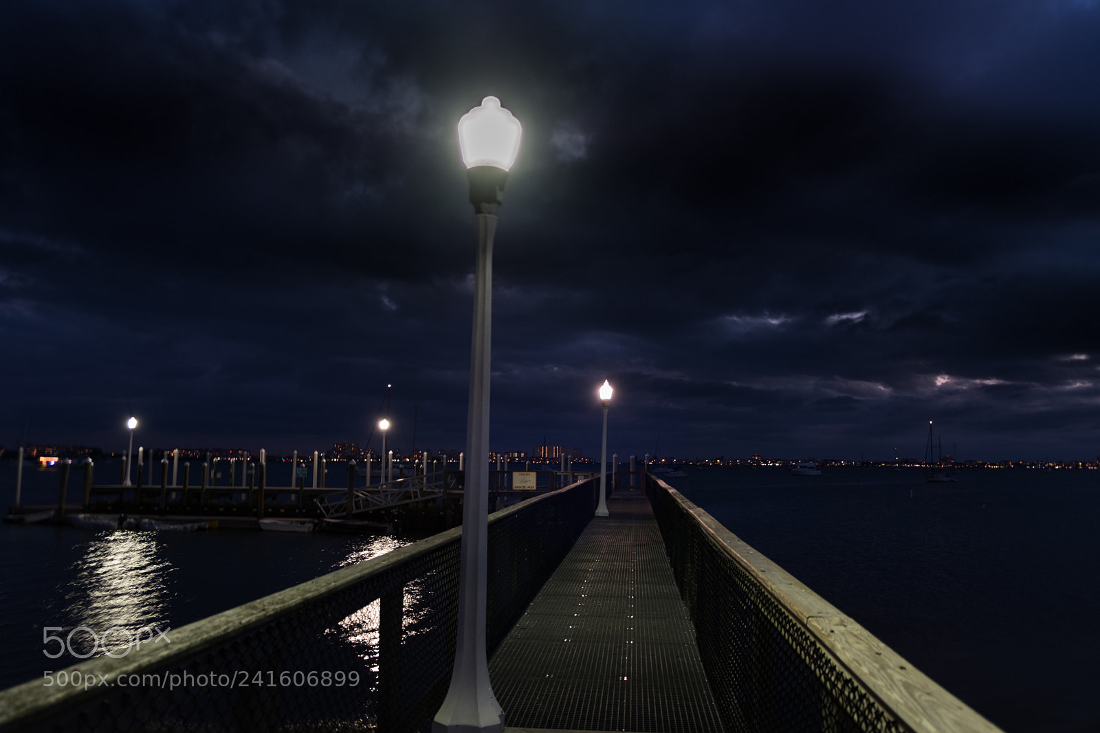 Fujifilm X-E3 sample photo. Pier on cold night photography
