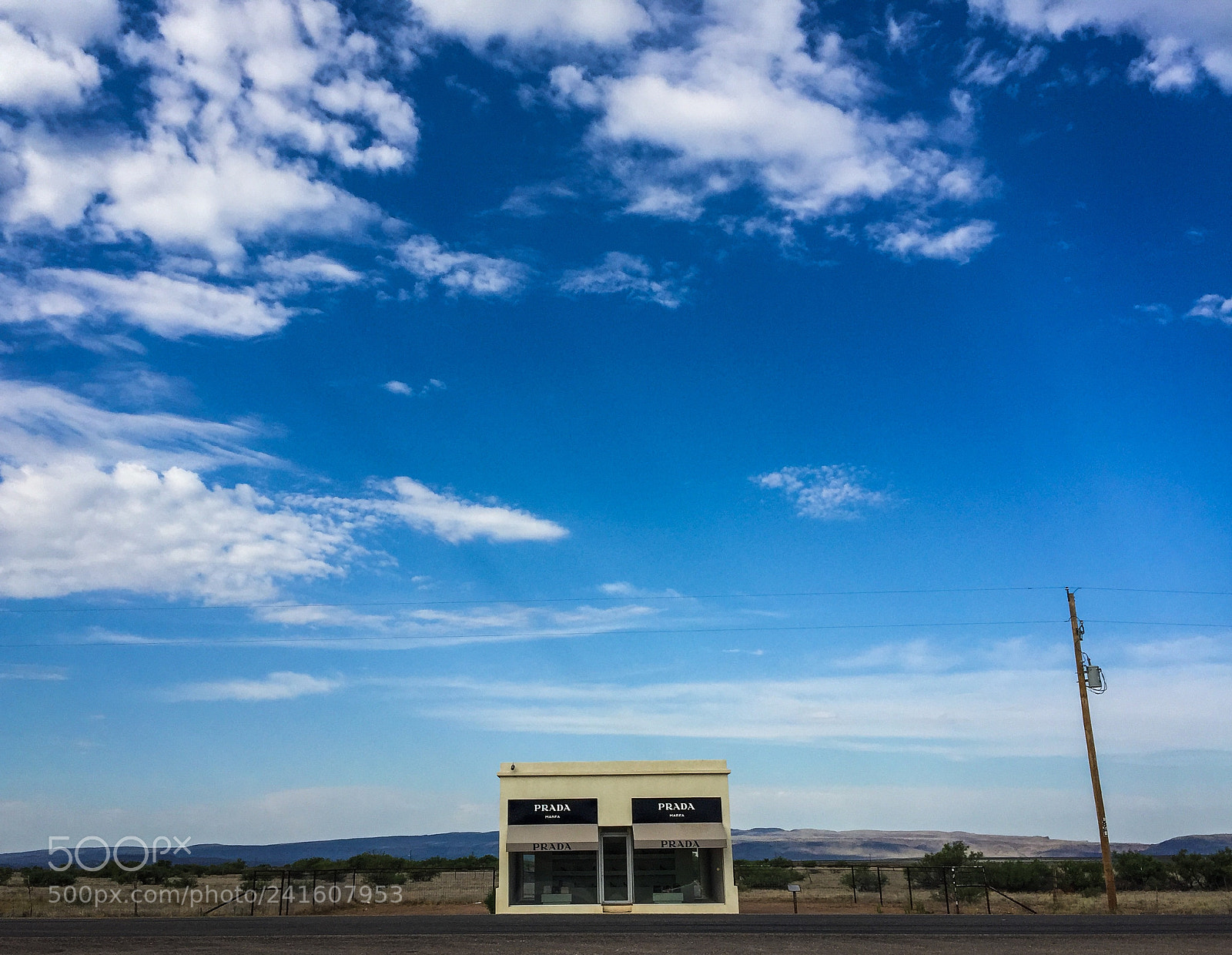 Apple iPhone 6 Plus sample photo. Prada blue sky photography