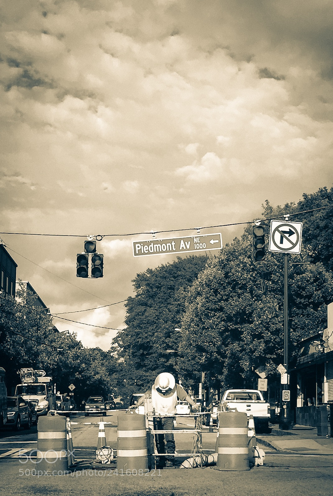 Apple iPhone 6 Plus sample photo. Roadwork, atlanta photography