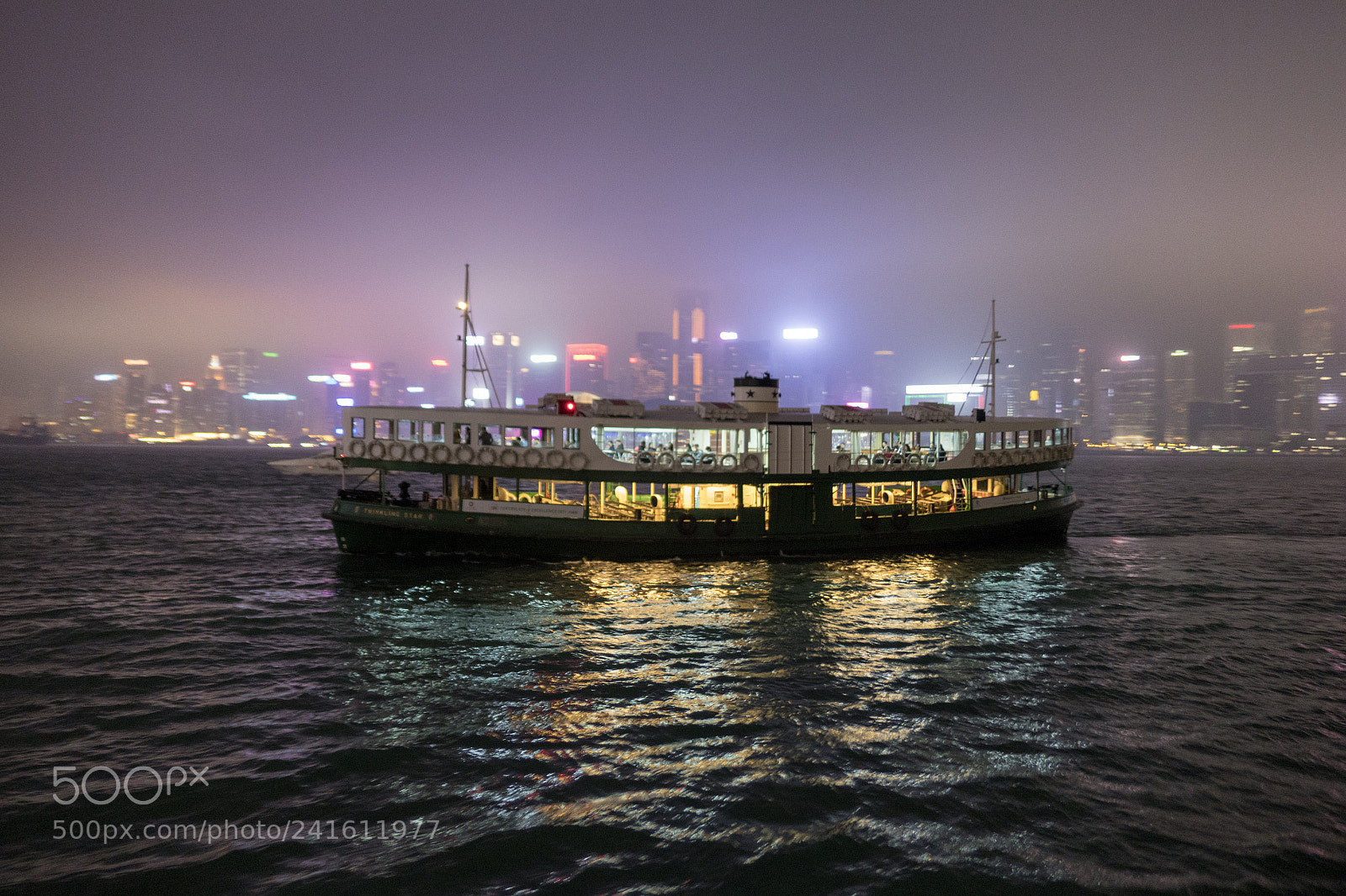 Panasonic Lumix DMC-LX10 (Lumix DMC-LX15) sample photo. Star ferry in rain photography