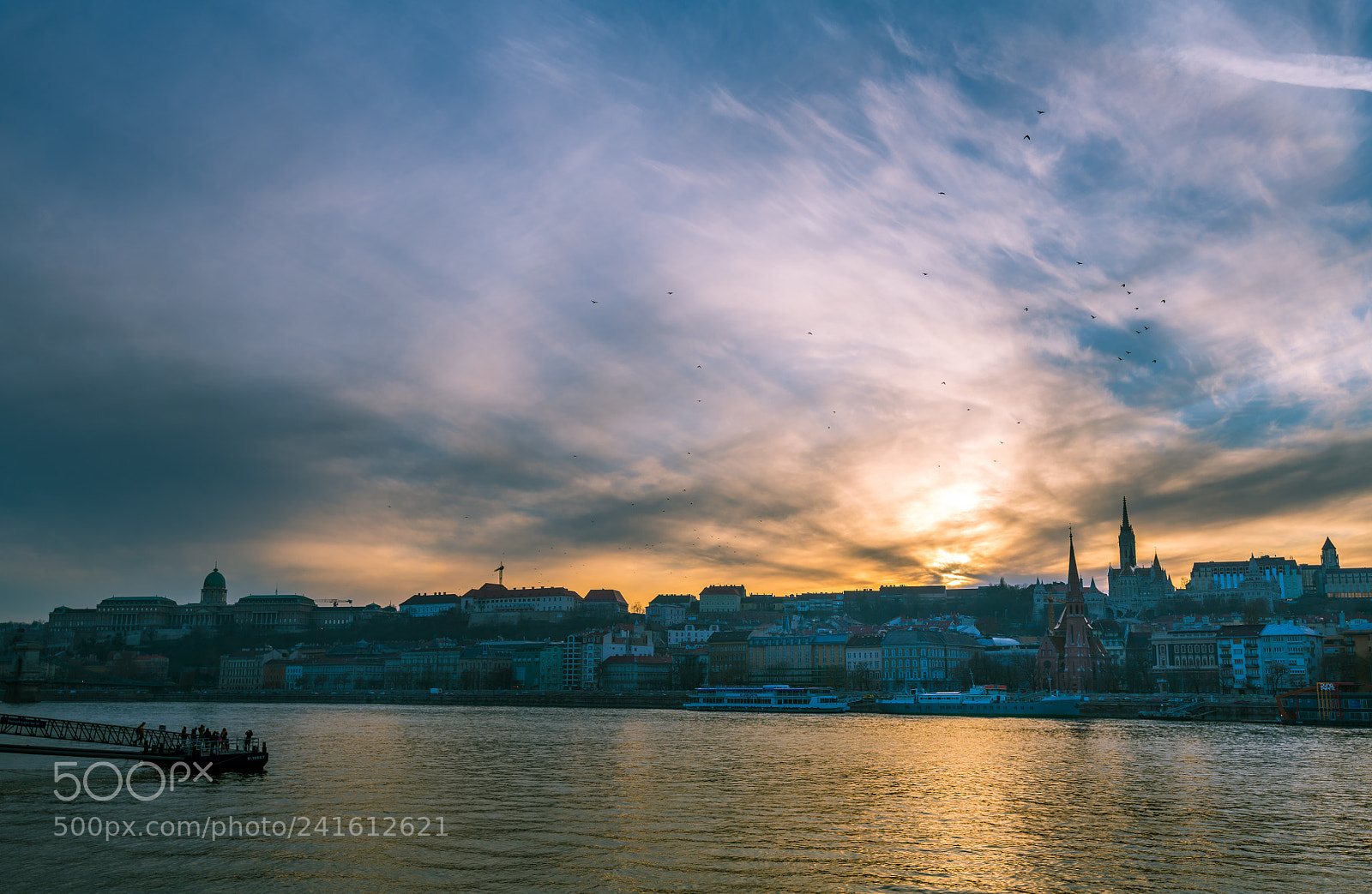 Nikon D850 sample photo. Sunset over the danube photography