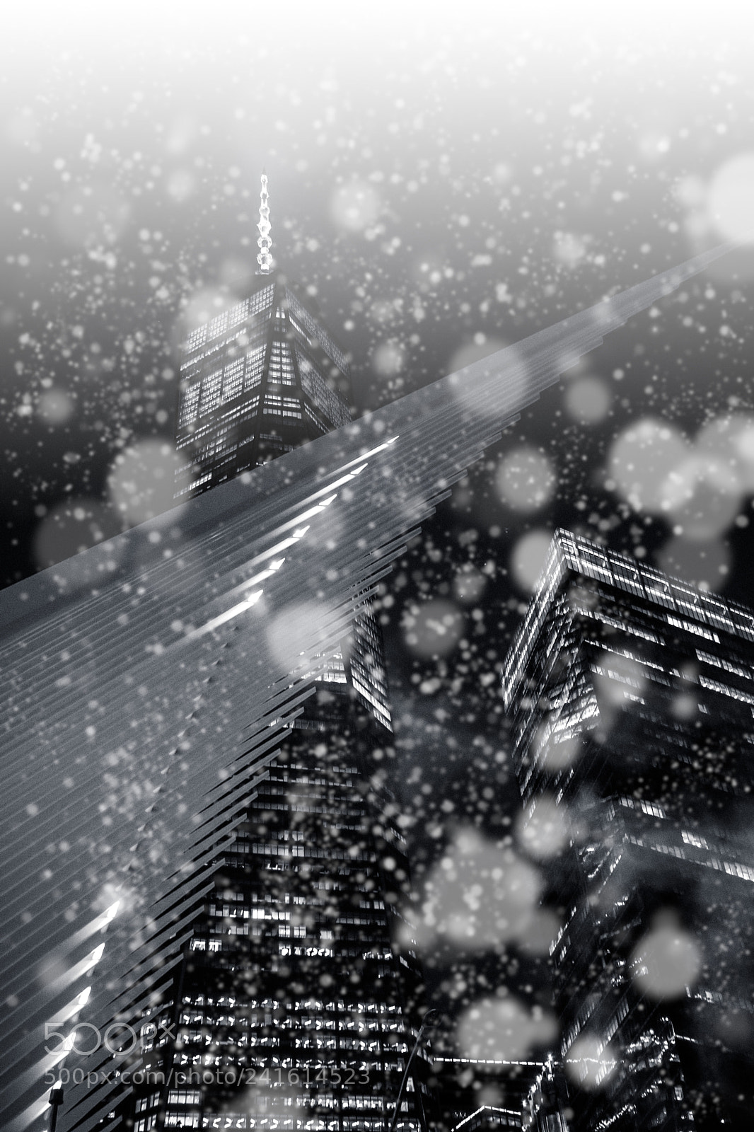 Nikon D7200 sample photo. Snowy night photography