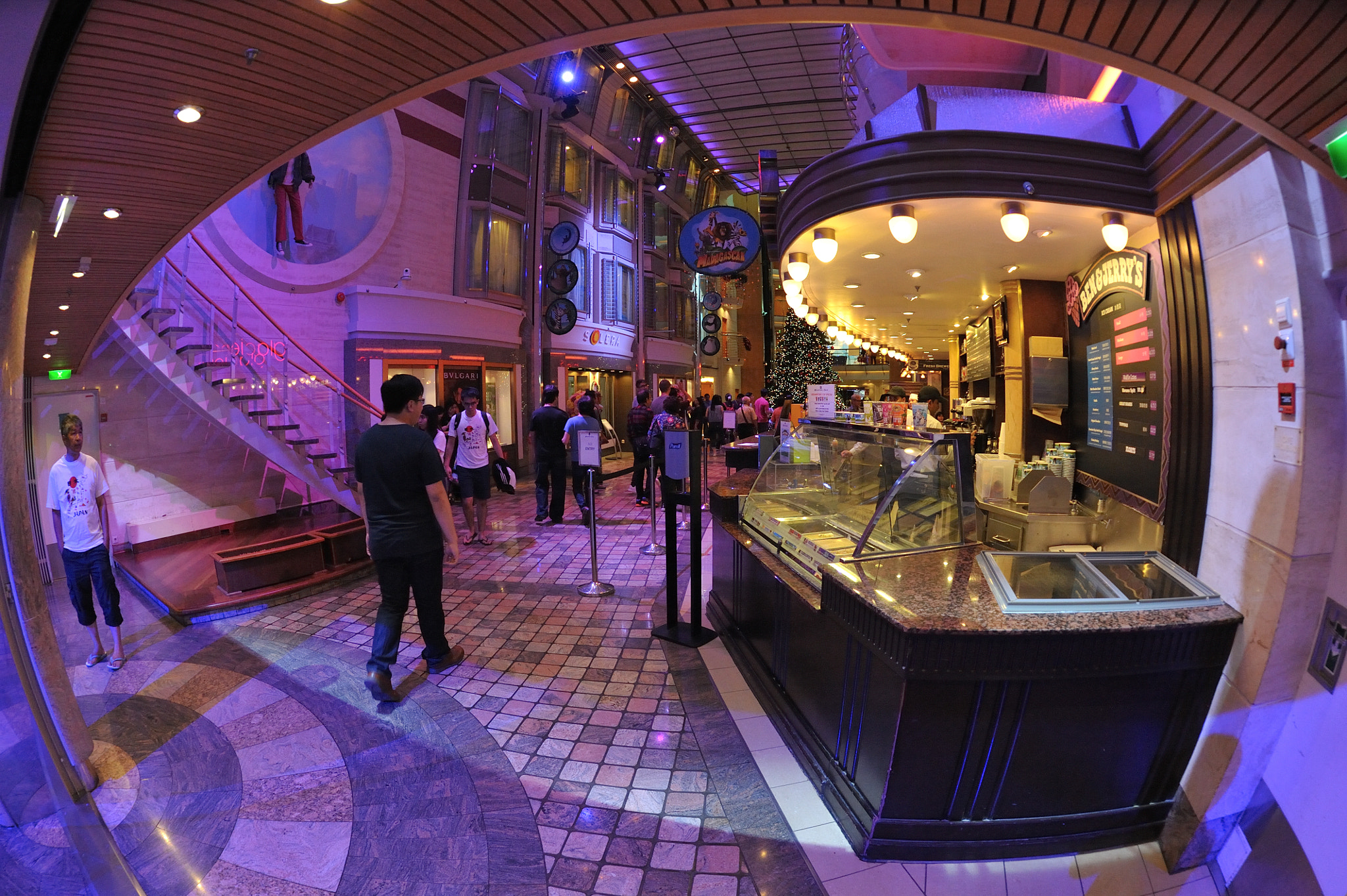 Nikon D700 + Nikon AF Fisheye-Nikkor 16mm F2.8D sample photo. Bars and shops photography