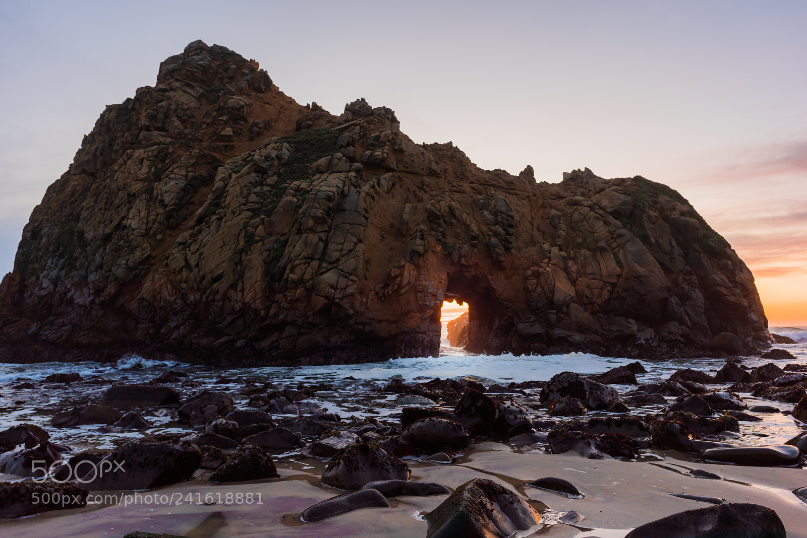 Nikon D810 sample photo. Sunset at pfeiffer beach photography