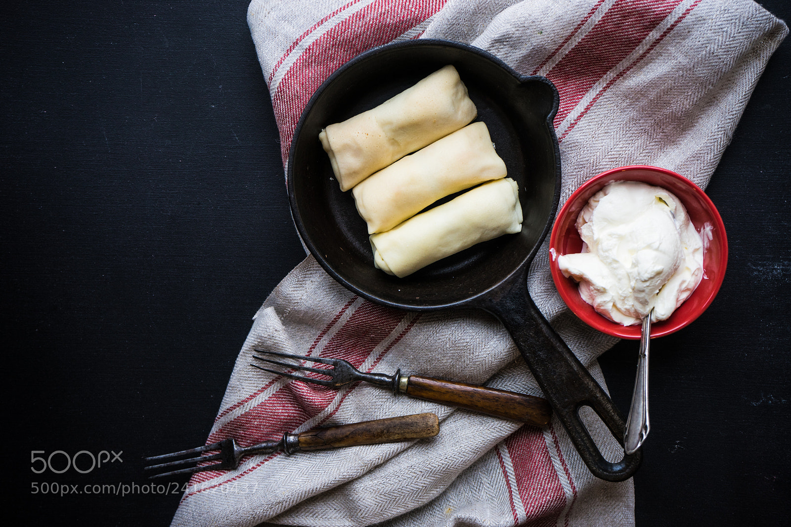 Sony a7 sample photo. Stuffed pancakes crepes with photography