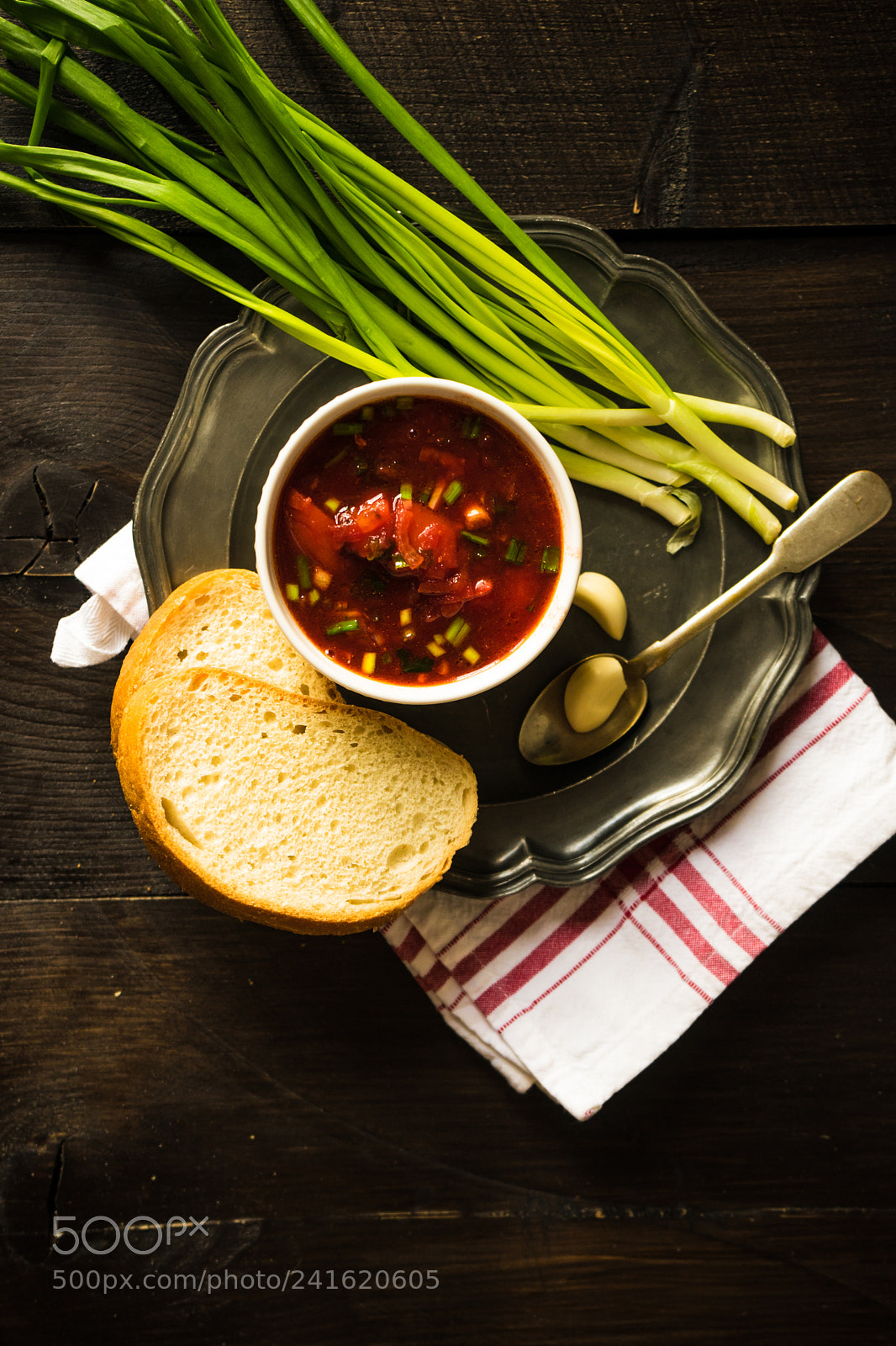 Sony a7 sample photo. Traditional ukrainian beet soup photography
