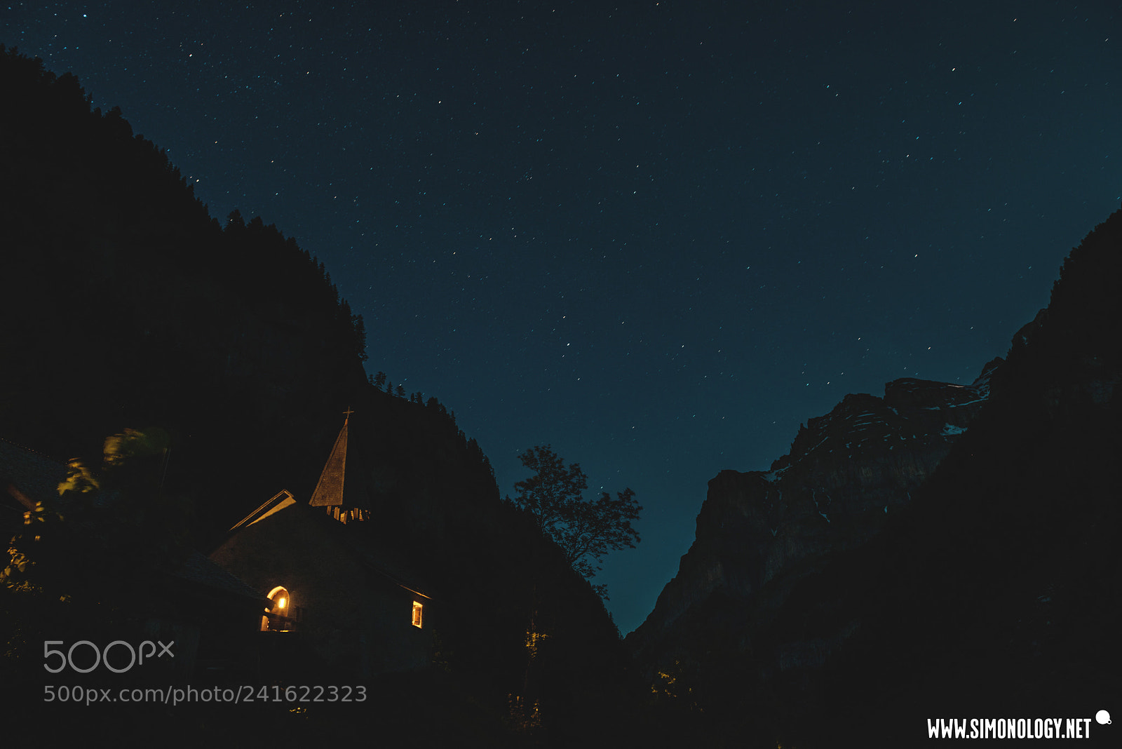 Nikon D800E sample photo. Moon night switzerland photography
