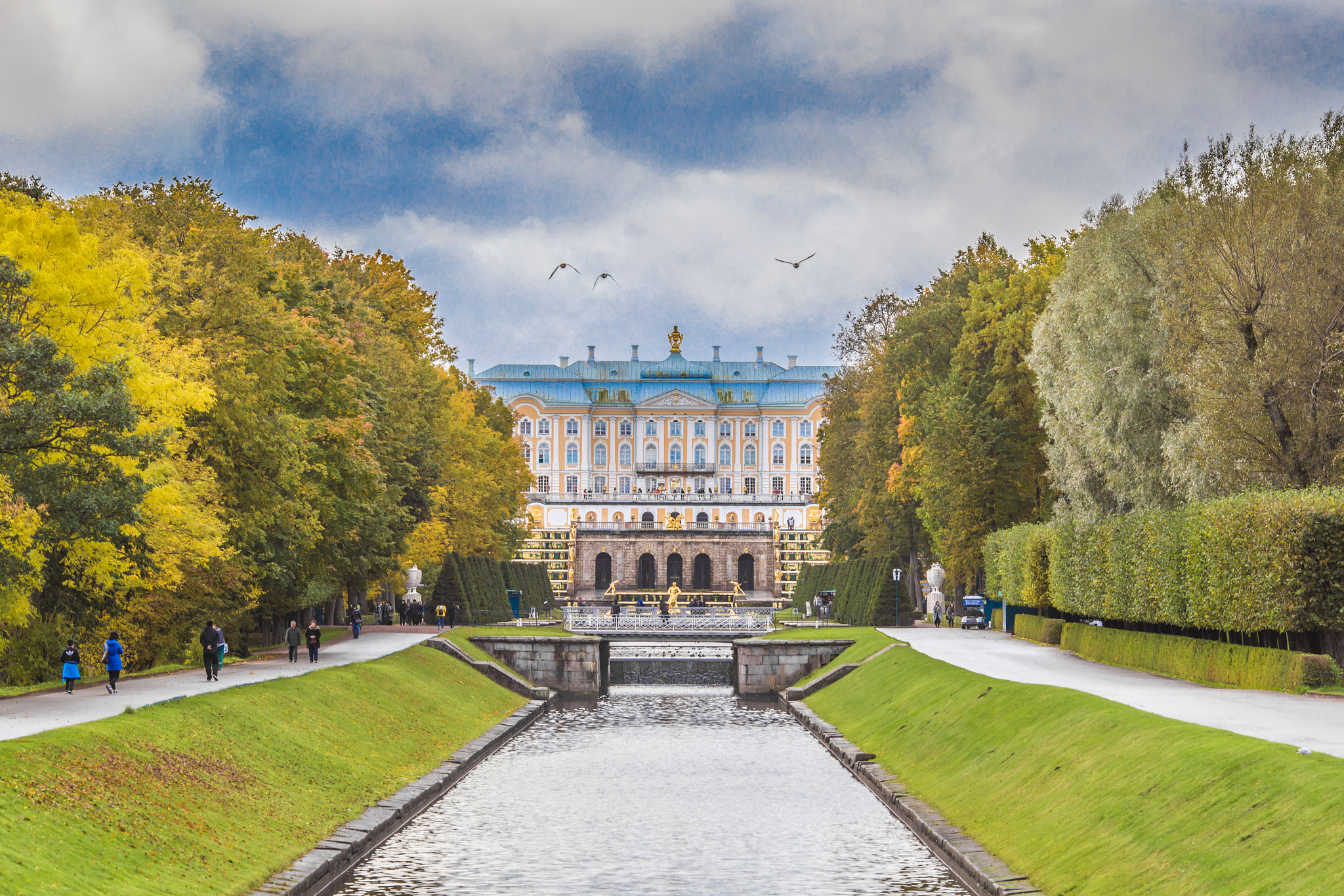 Peterhof Palace in Autumn