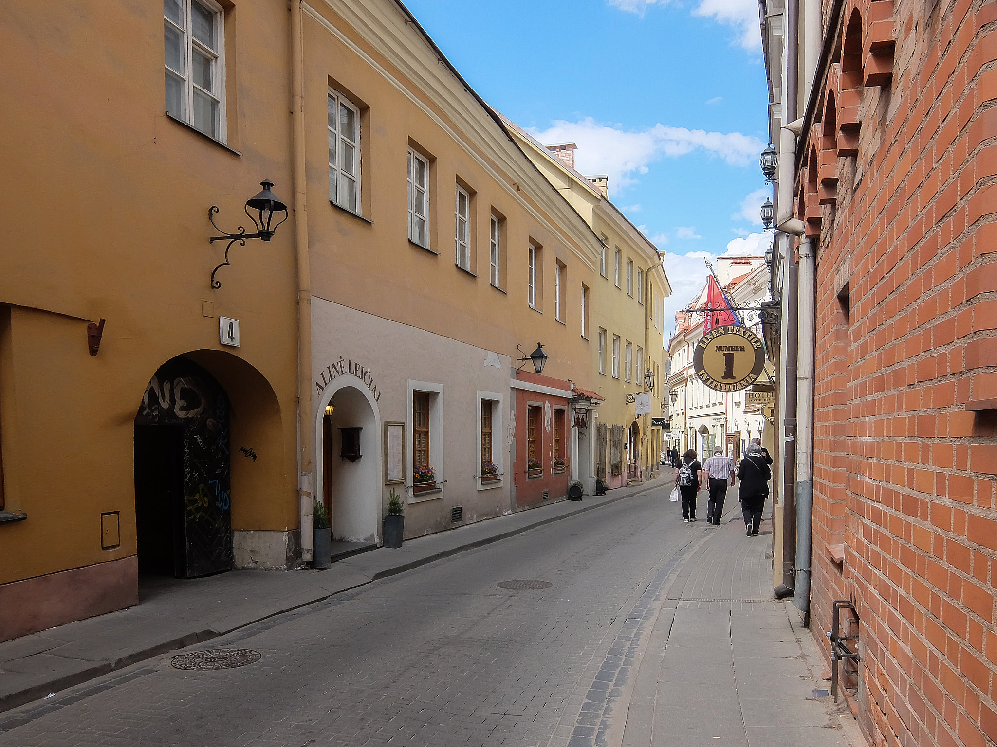 Fujifilm XQ1 sample photo. A street of old vilnius. photography