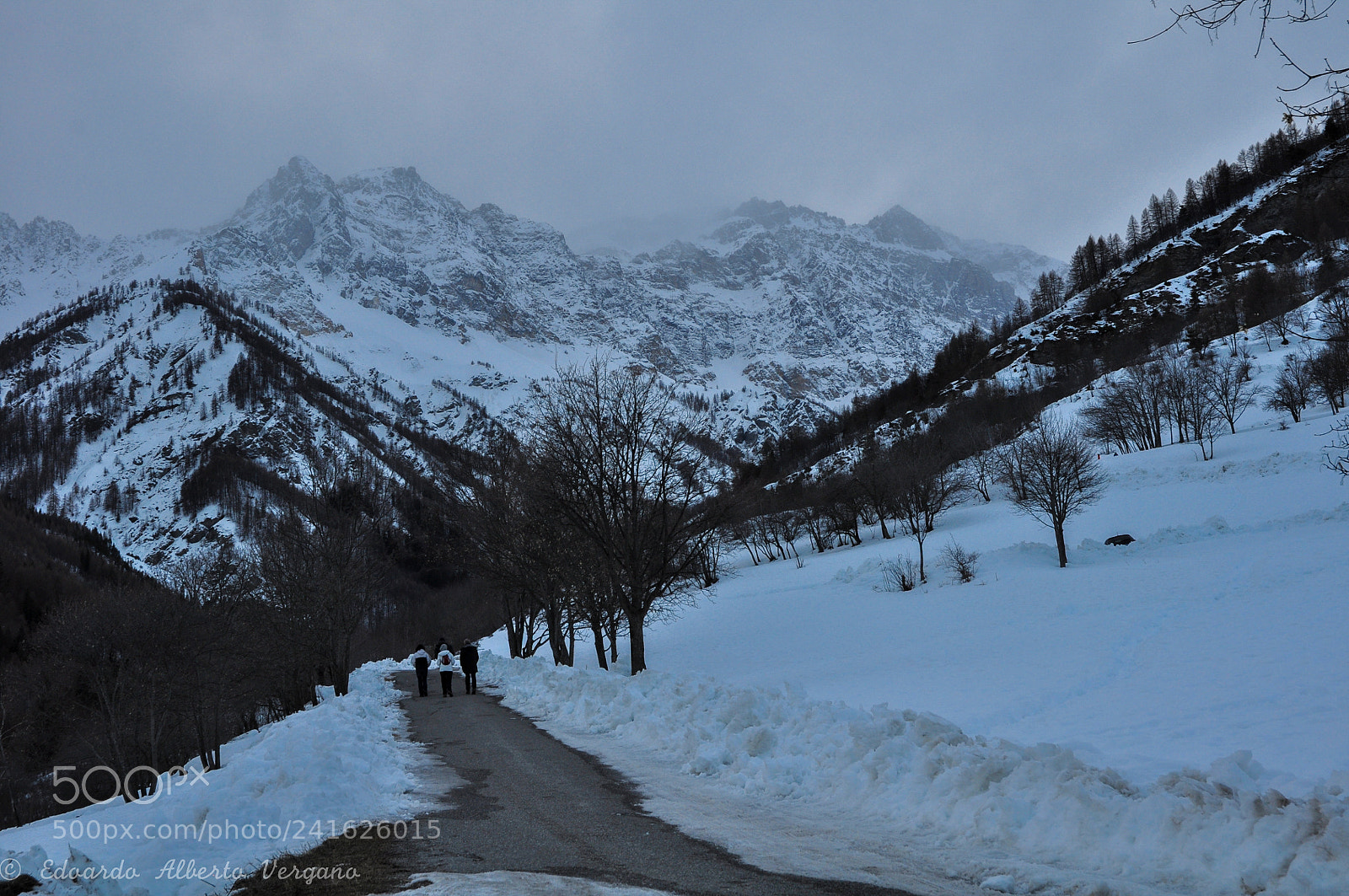 Nikon D5000 sample photo. Road to snowstorm photography