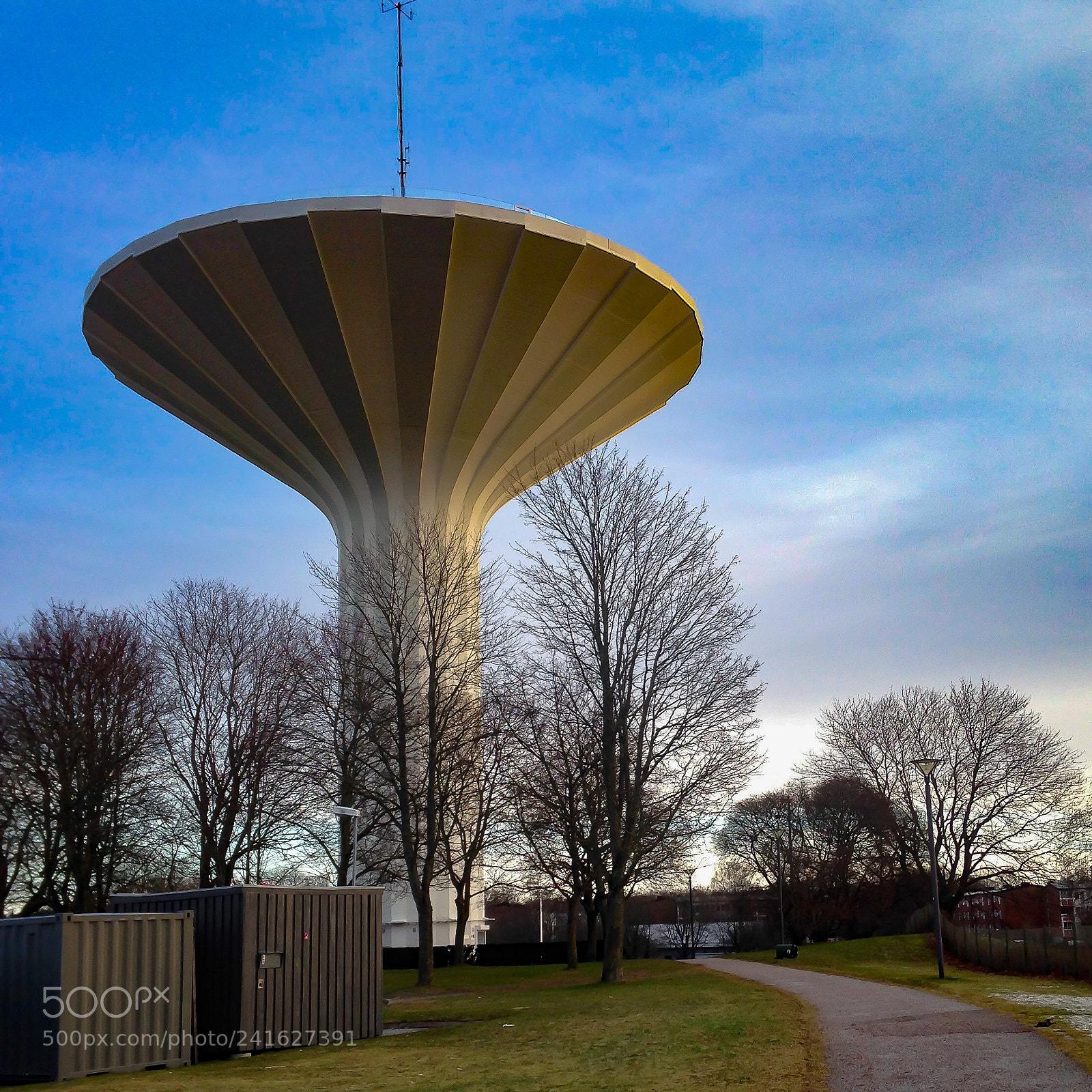 Apple iPhone 5 sample photo. Water tower photography
