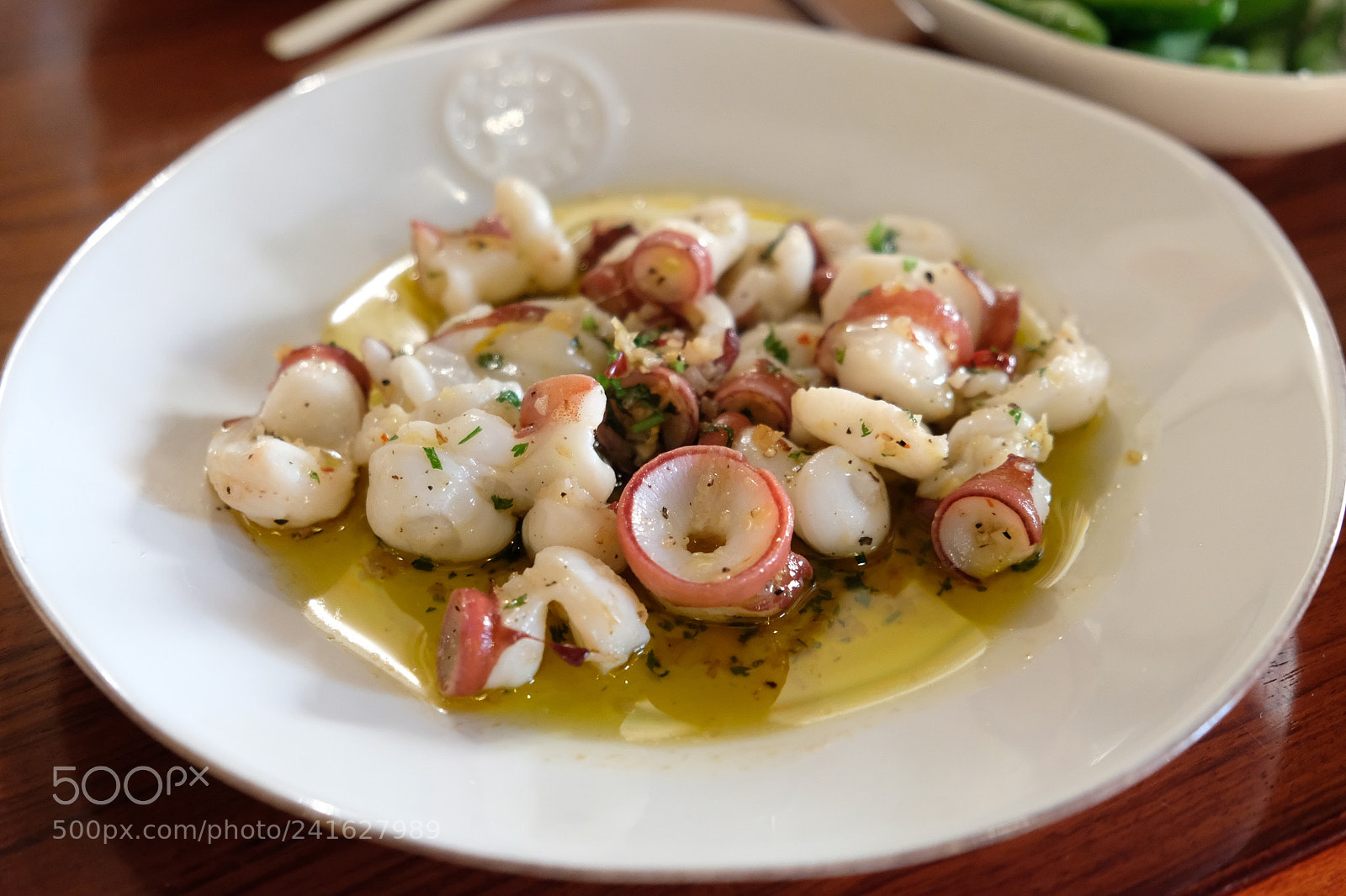 Fujifilm X-T2 sample photo. Octopus garlic sautéed. photography