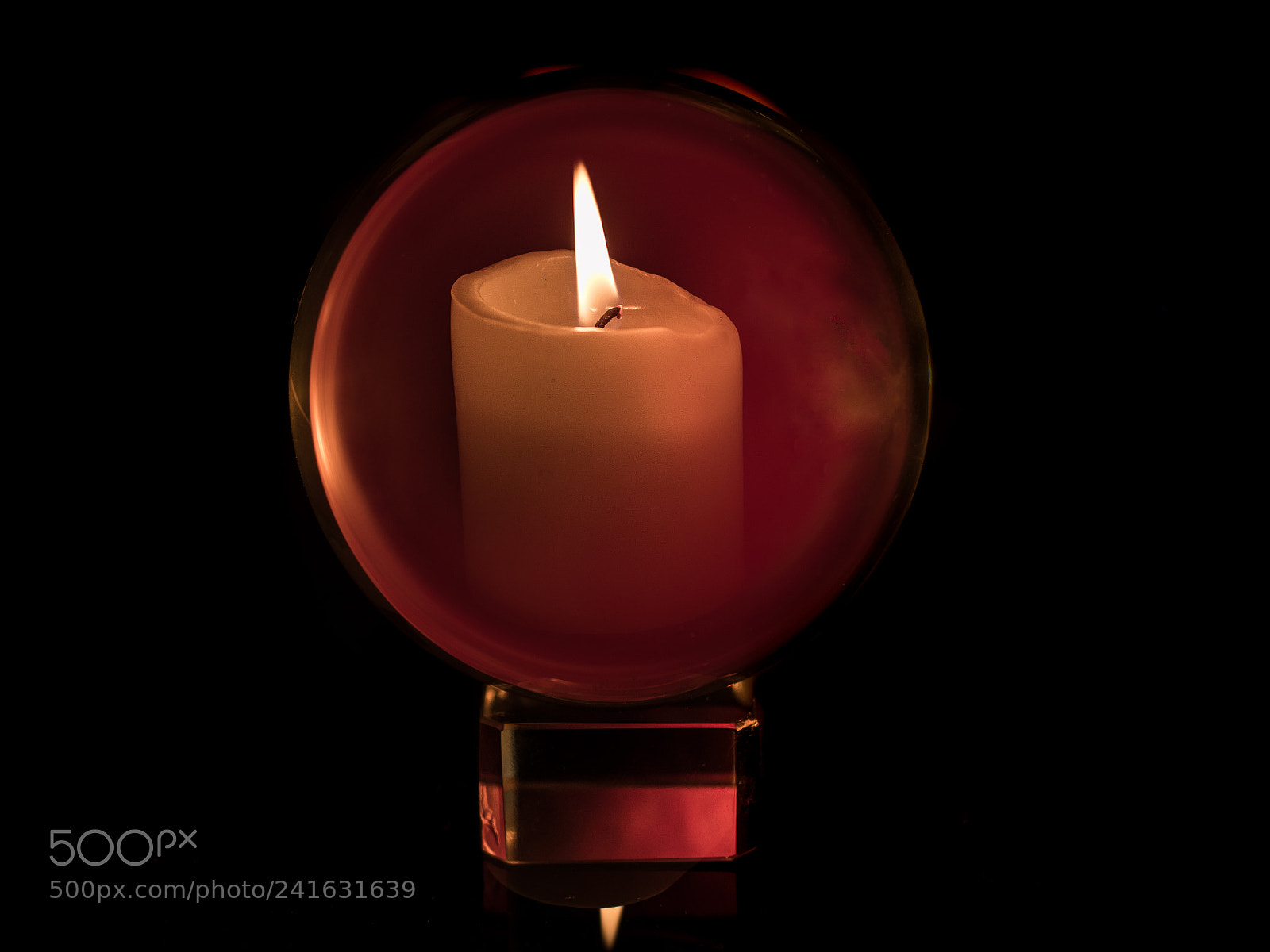 Olympus OM-D E-M1 Mark II sample photo. Crystal ball and candle photography