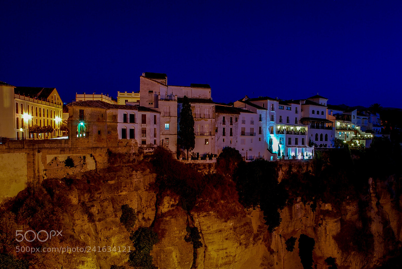 Nikon D80 sample photo. Ronda nocturna photography