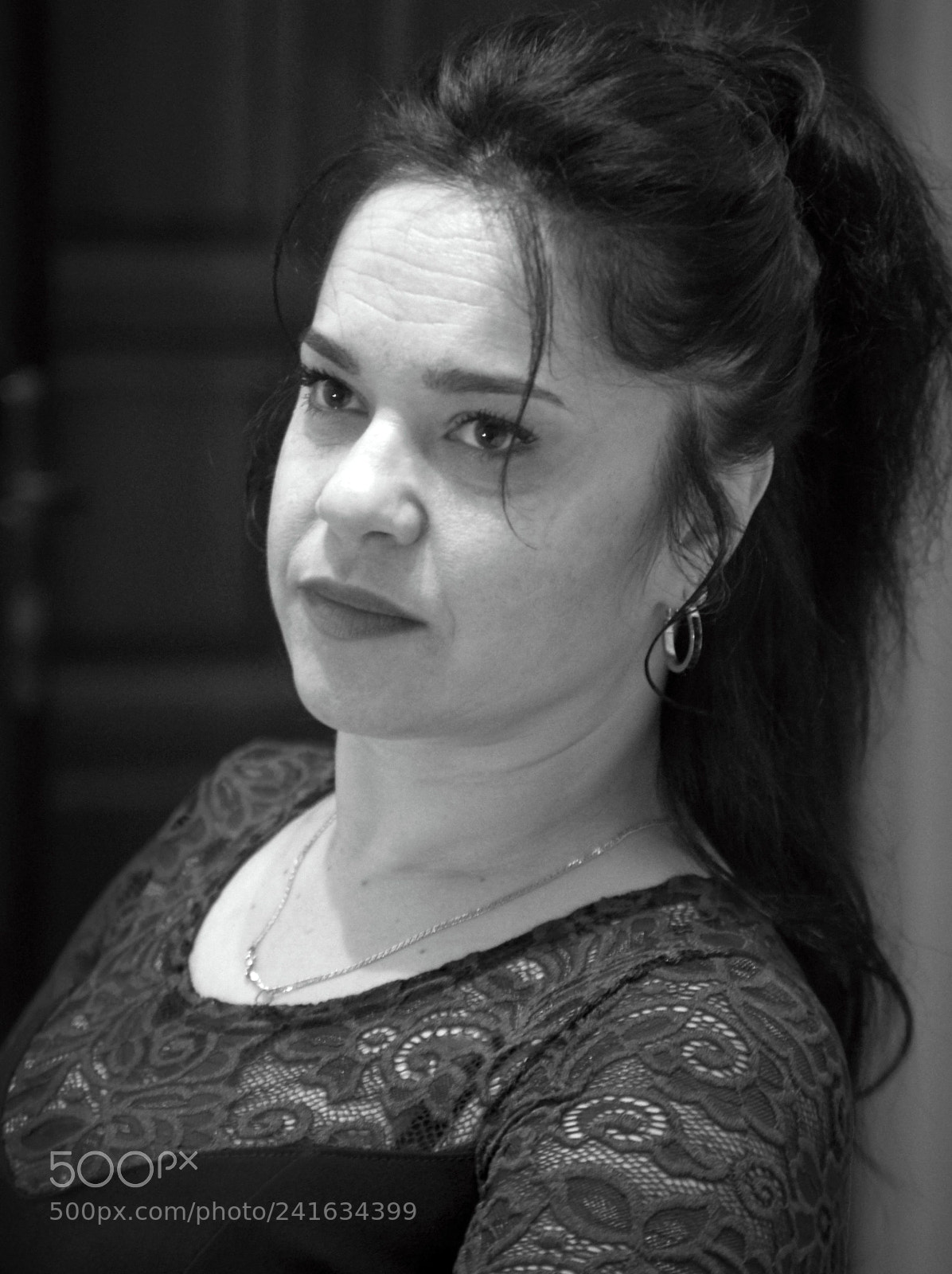 Nikon D7100 sample photo. Evening portrait bw photography