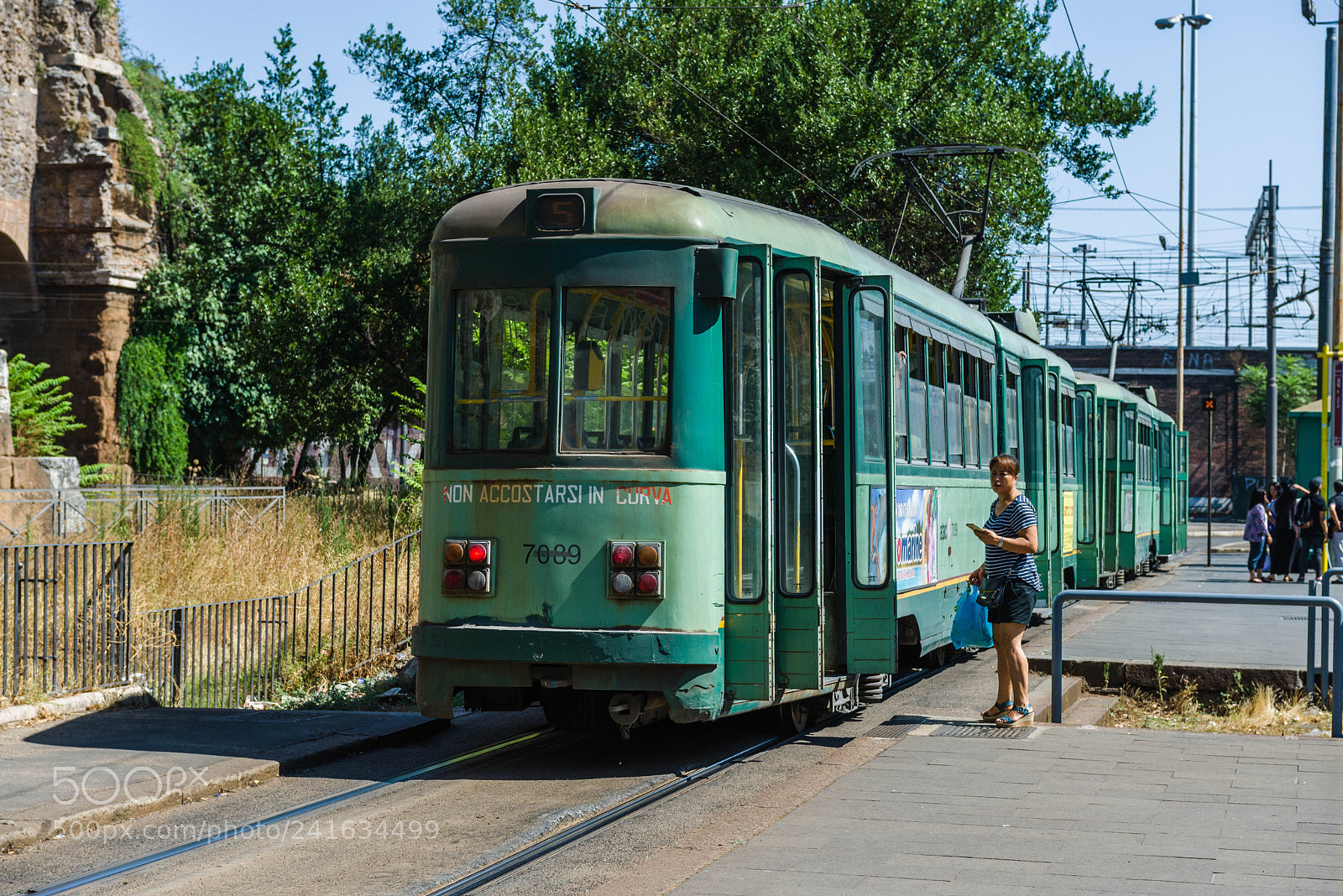 Nikon D600 sample photo. Tram in rome photography