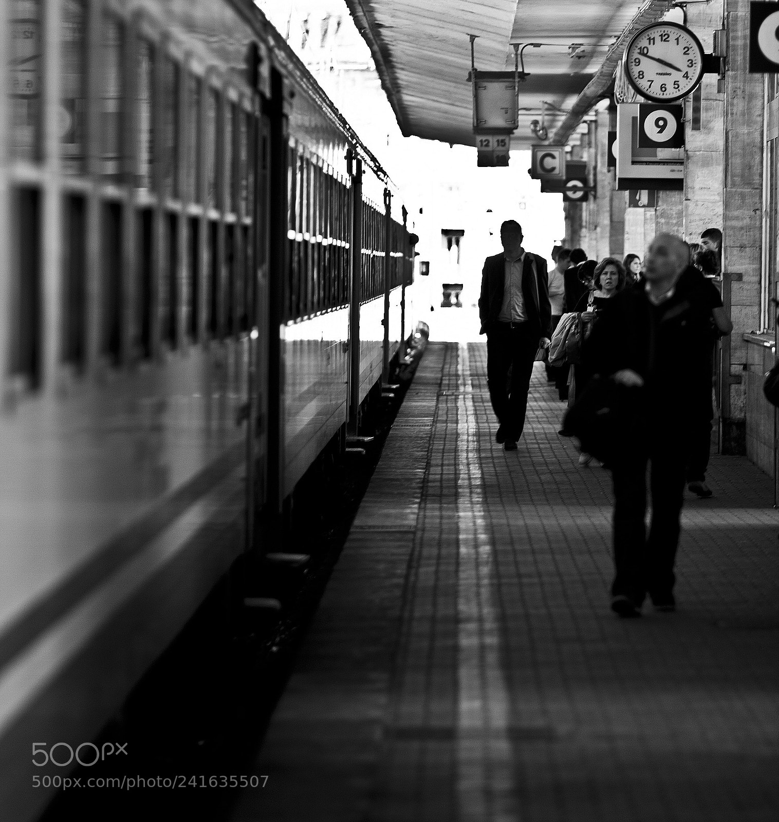 Canon EOS 40D sample photo. Train station photography