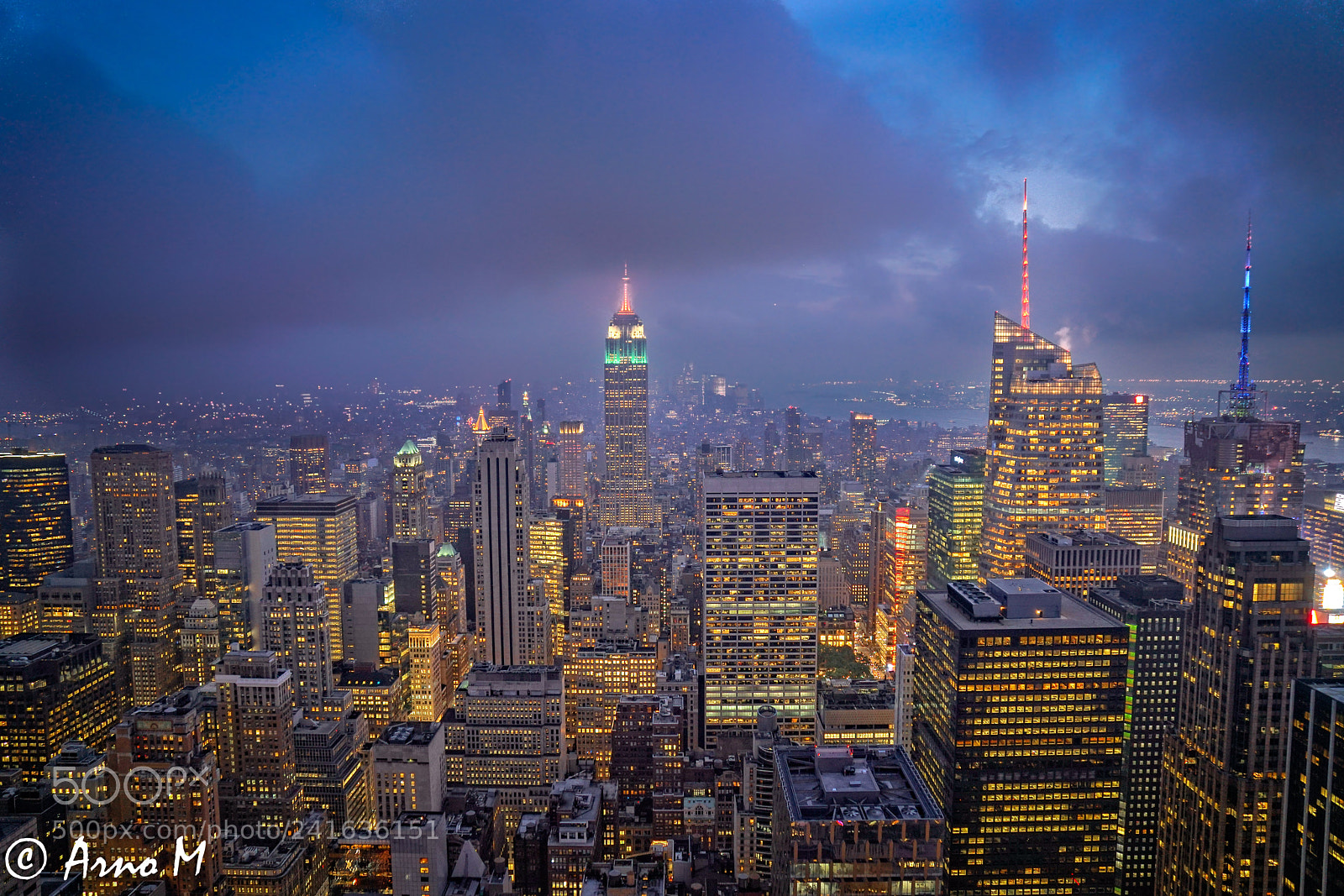 Sony a6500 sample photo. Cloudy night from top photography