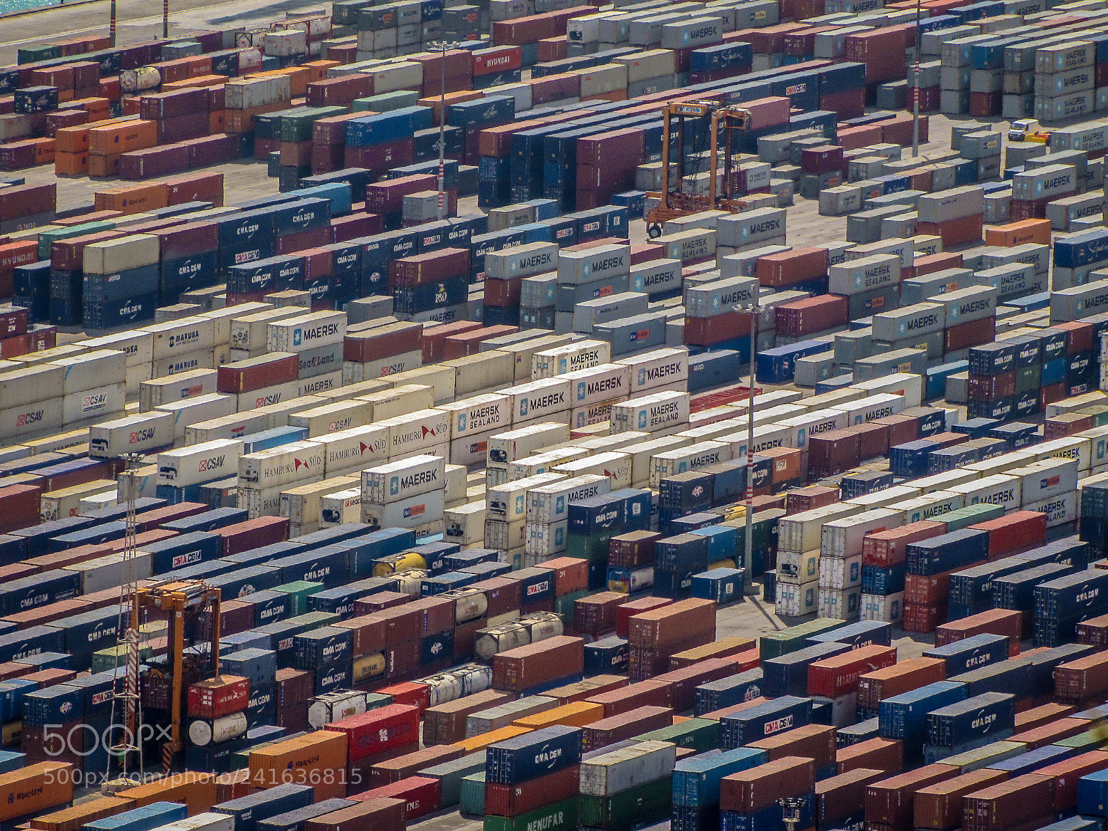 Canon PowerShot SX10 IS sample photo. Cargo port in barcelona photography