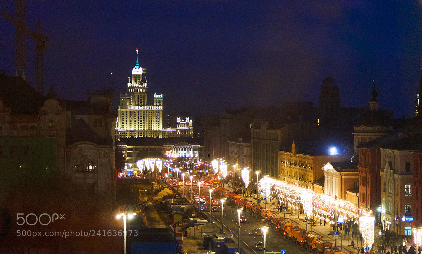 Sony SLT-A58 sample photo. Moscow evening photography