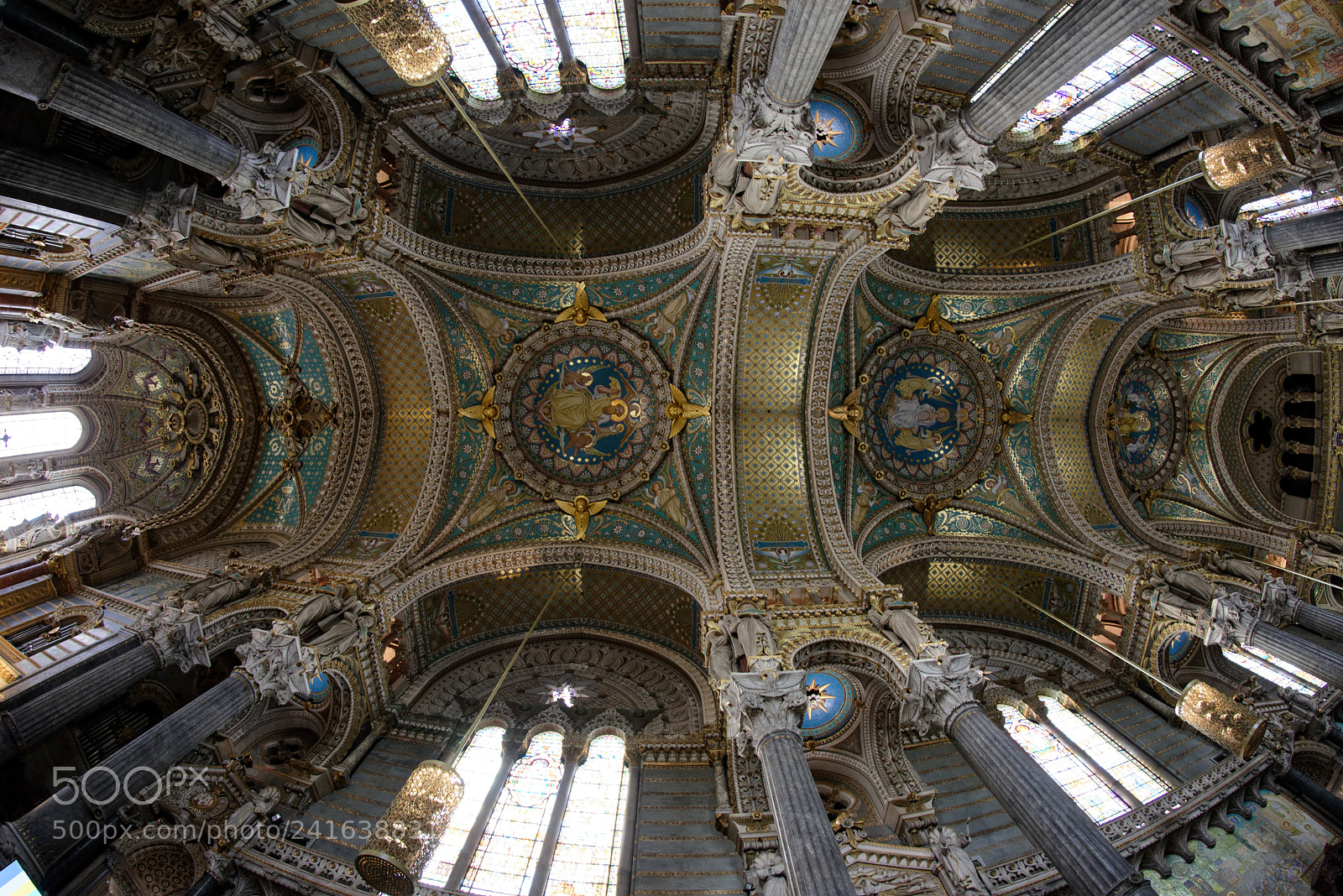 Nikon D810 sample photo. Lyon, basilica notre-dame de photography