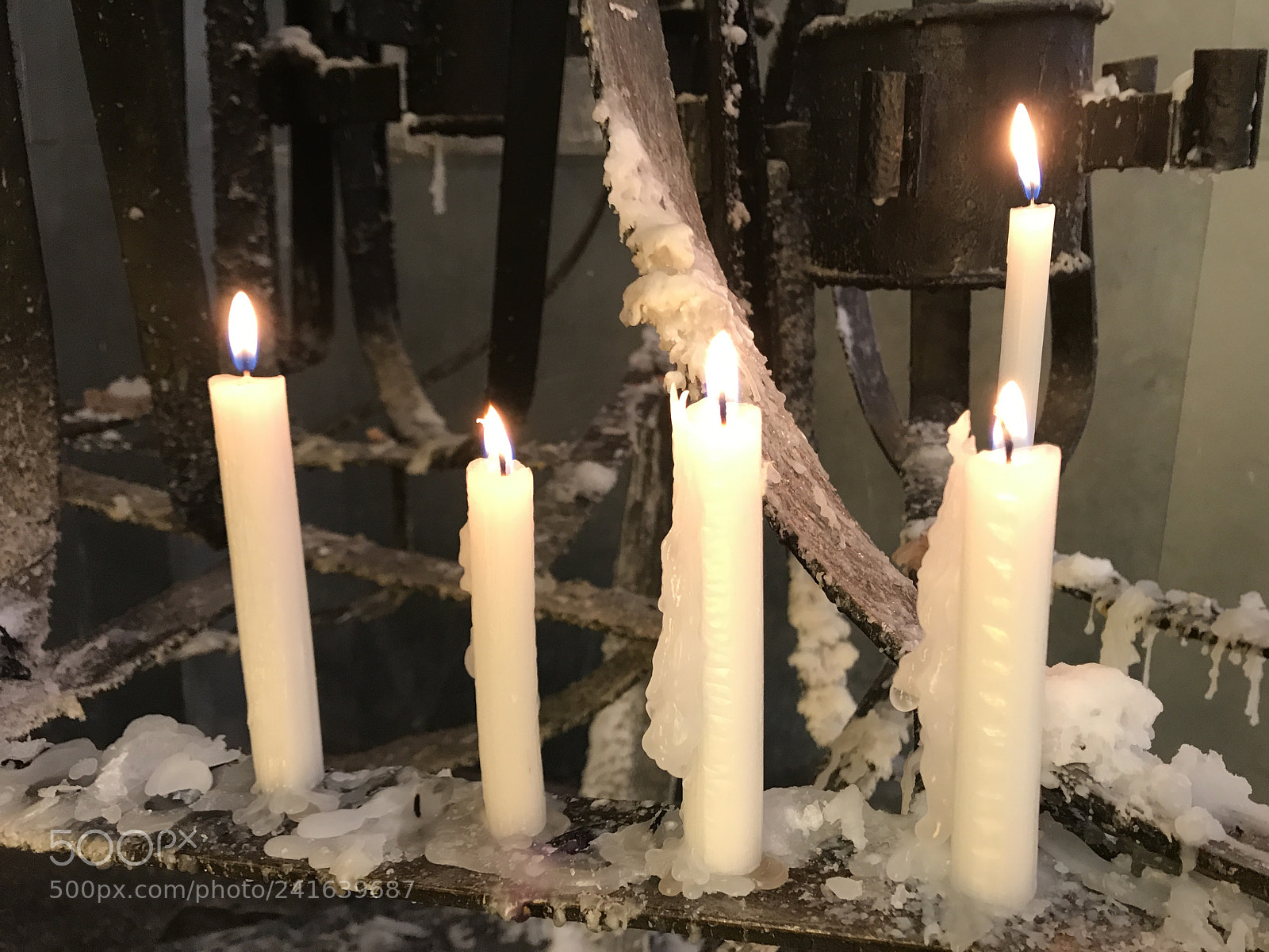 Apple iPhone 7 Plus sample photo. Candles burning at a photography