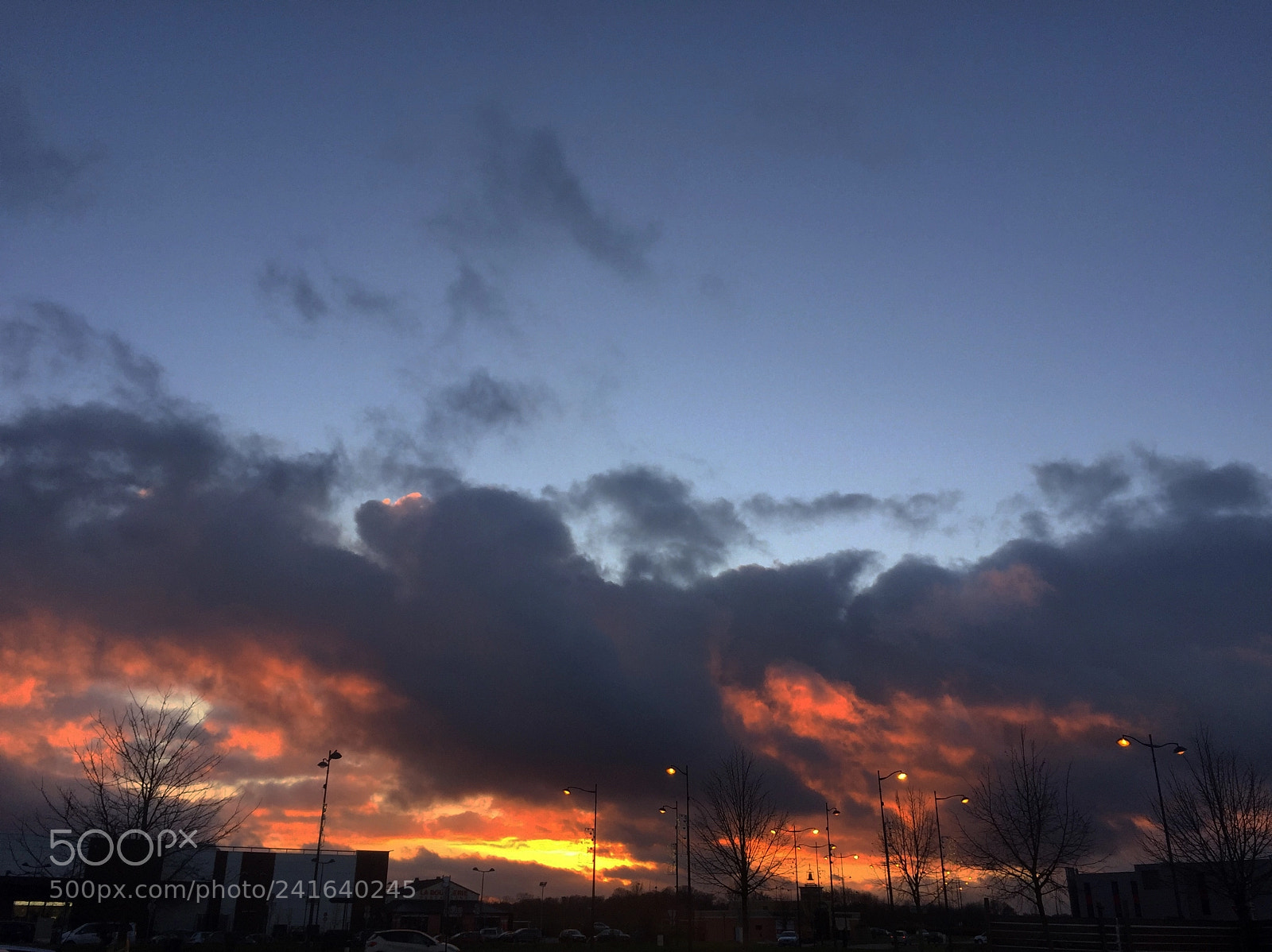 Apple iPhone 6 sample photo. Fire sky photography