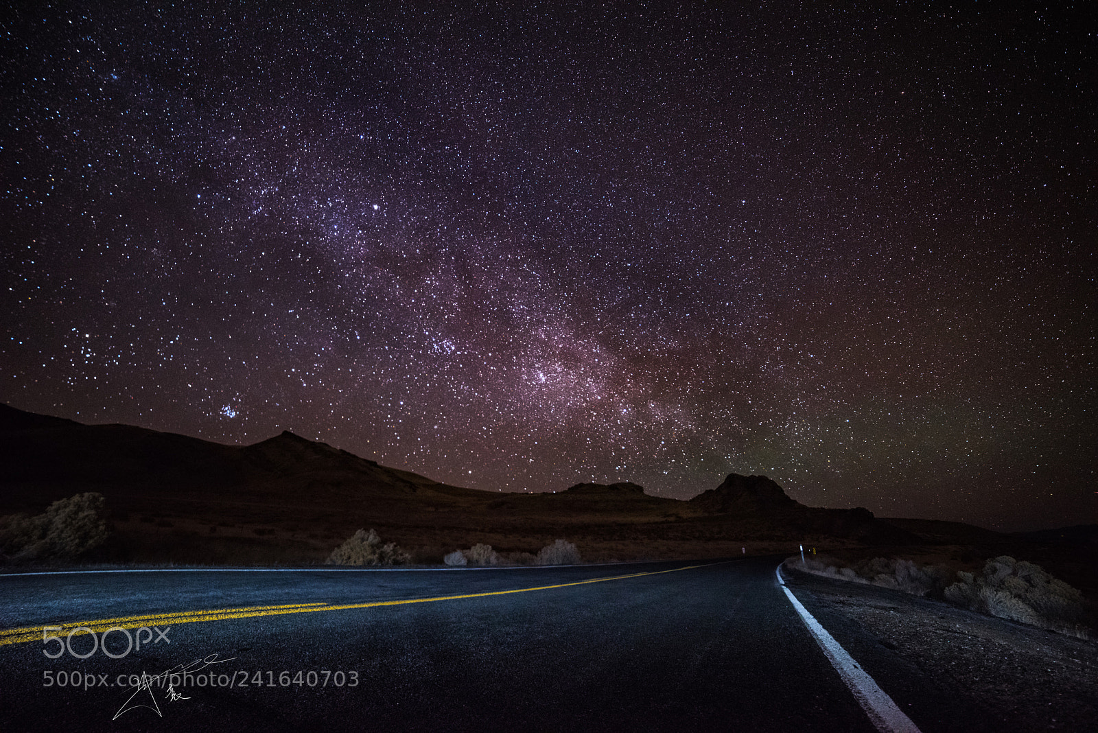 Nikon D810 sample photo. Pyramid lake night photography