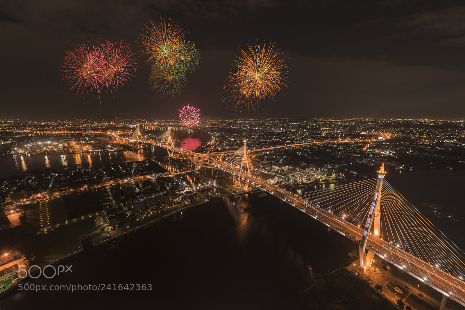 Nikon D800E sample photo. Bhumibol bridge photography
