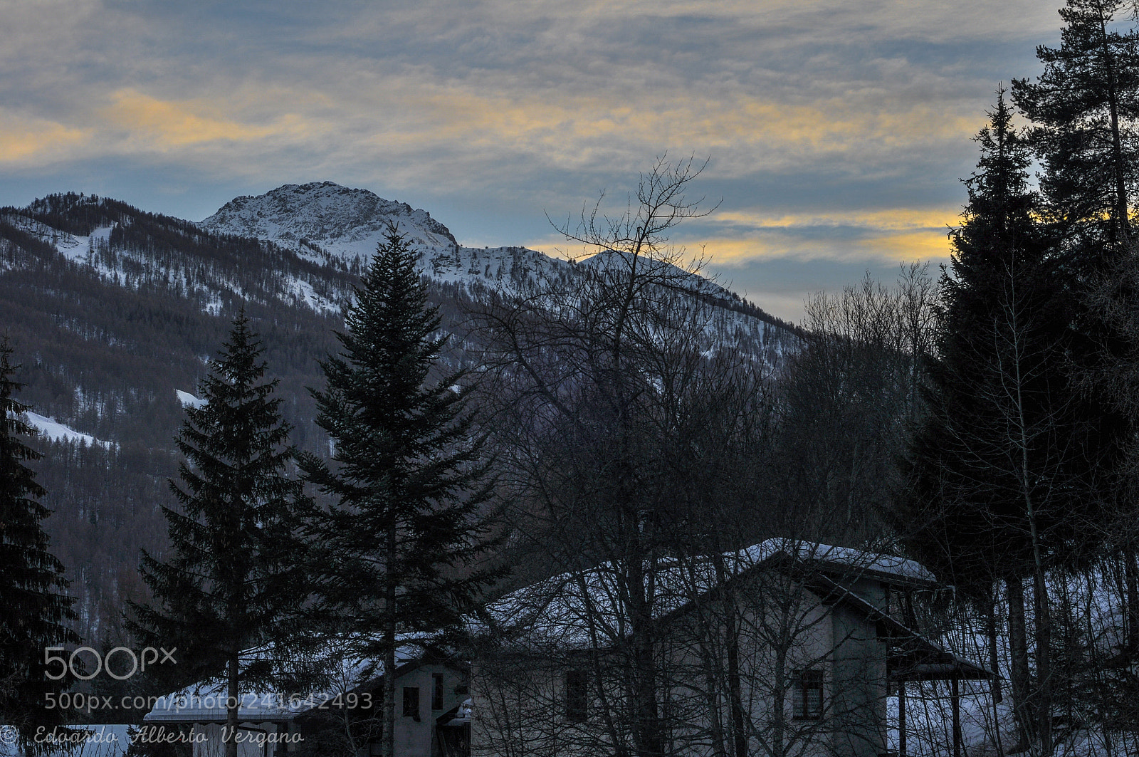 Nikon D5000 sample photo. Sunset in bardonecchia photography