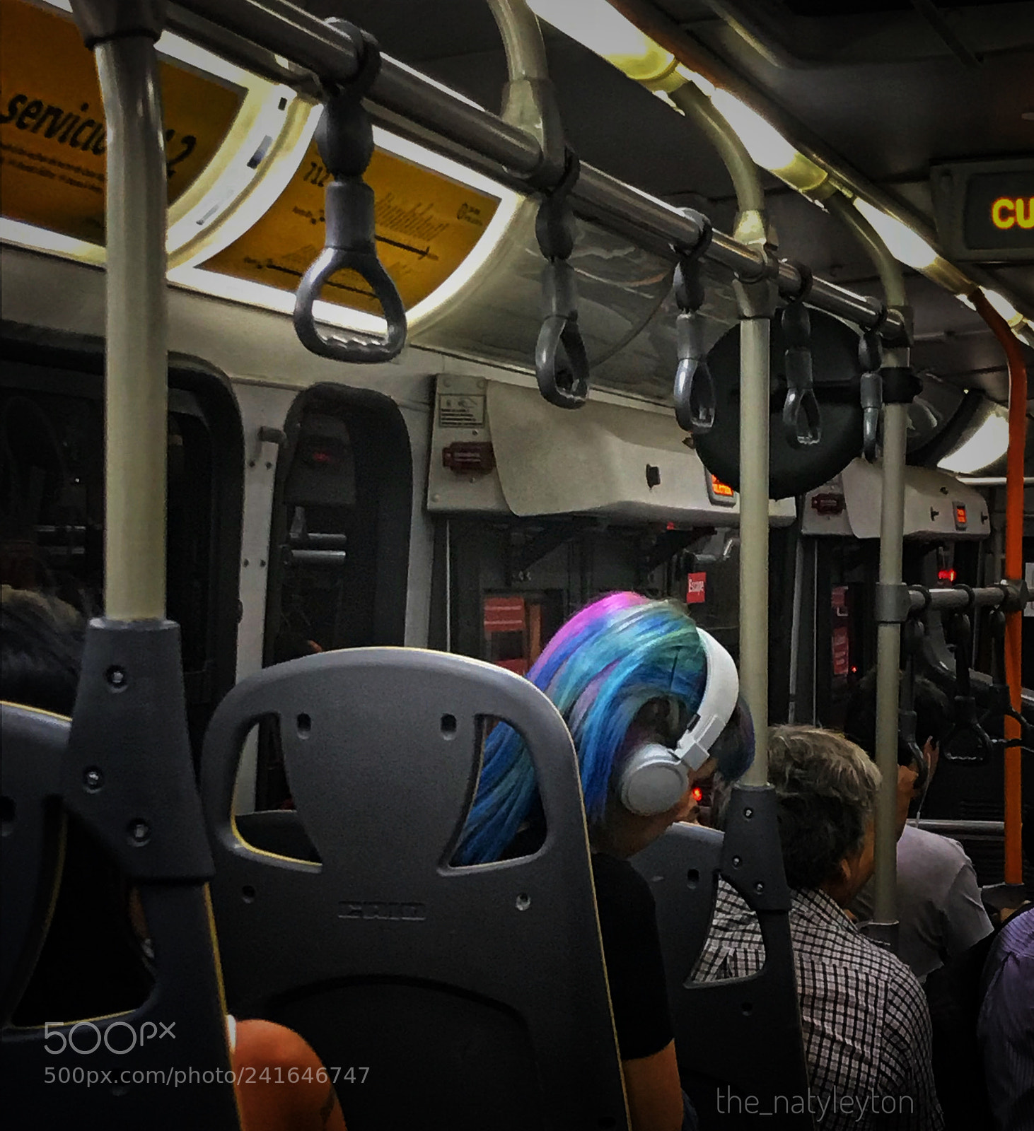 Apple iPhone 7 sample photo. Santiago de chile bus photography