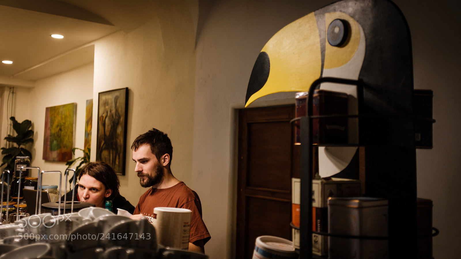 Fujifilm X100F sample photo. Stock-taking in cafe tucan photography