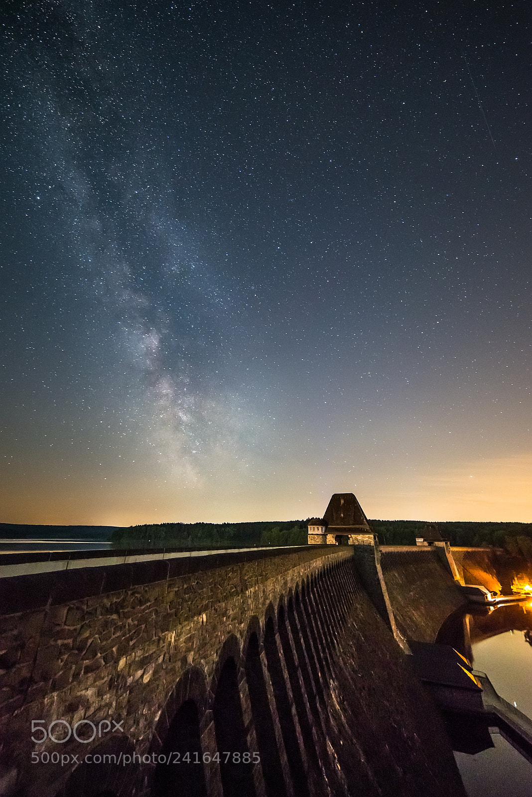 Nikon D600 sample photo. Night over möhnesee photography