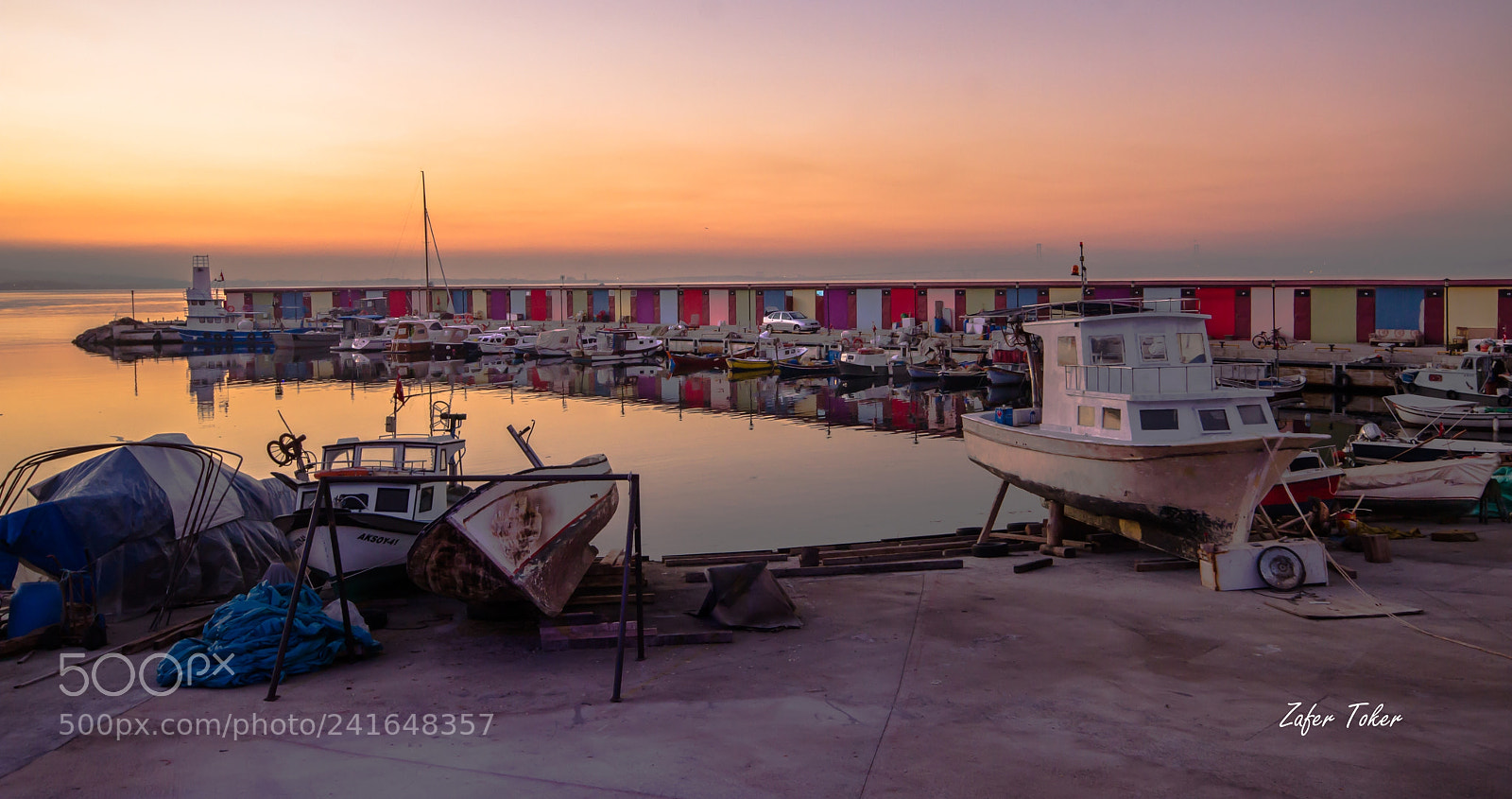 Canon EOS 60D sample photo. Sunset in harbour photography