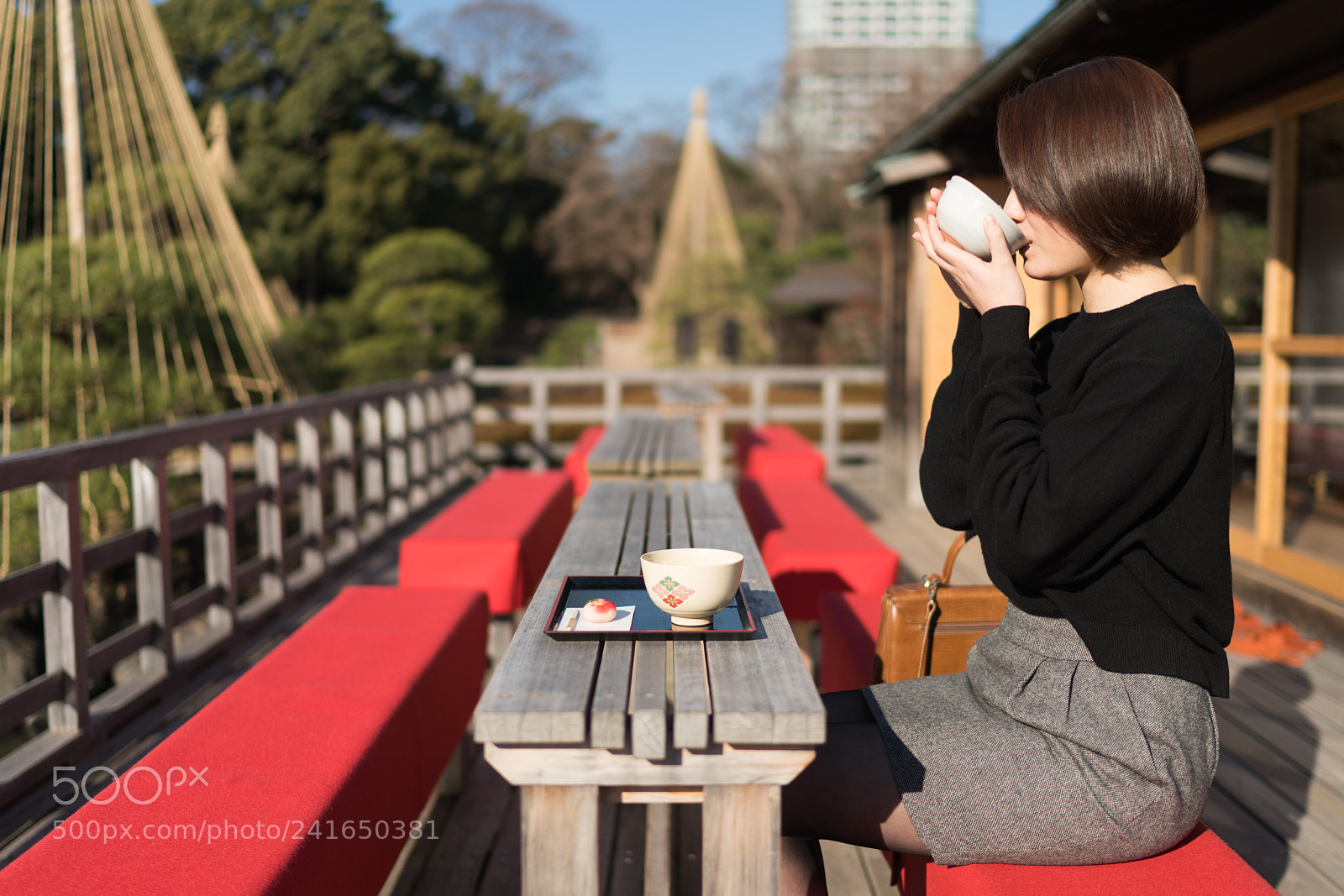 Sony a7R III sample photo. Kaori - green tea 2 - photography